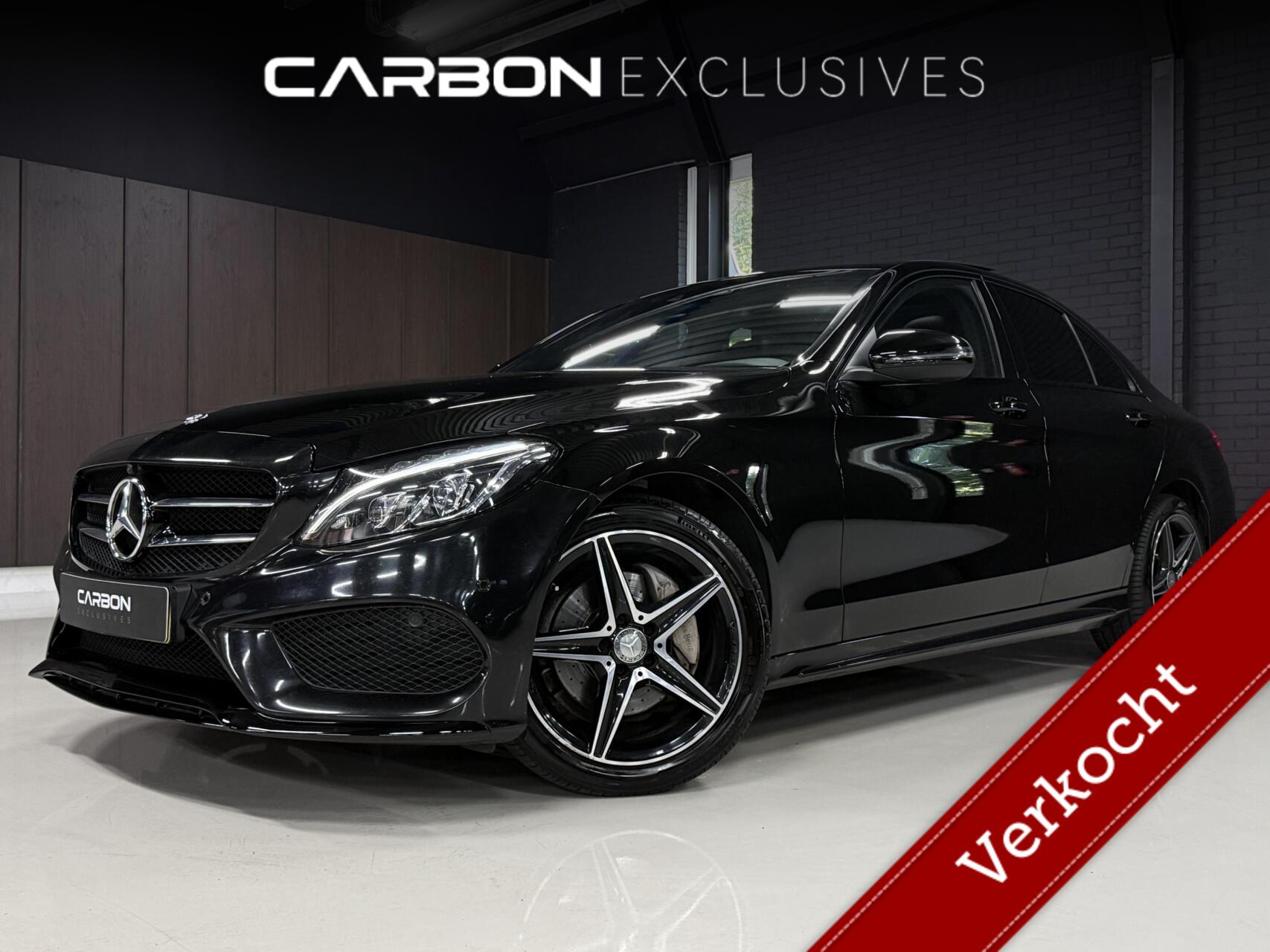 Mercedes-Benz C 200 200 AMG|Pano|Burmester|Dealer|Headup|Sfeer 2016 - voorkant