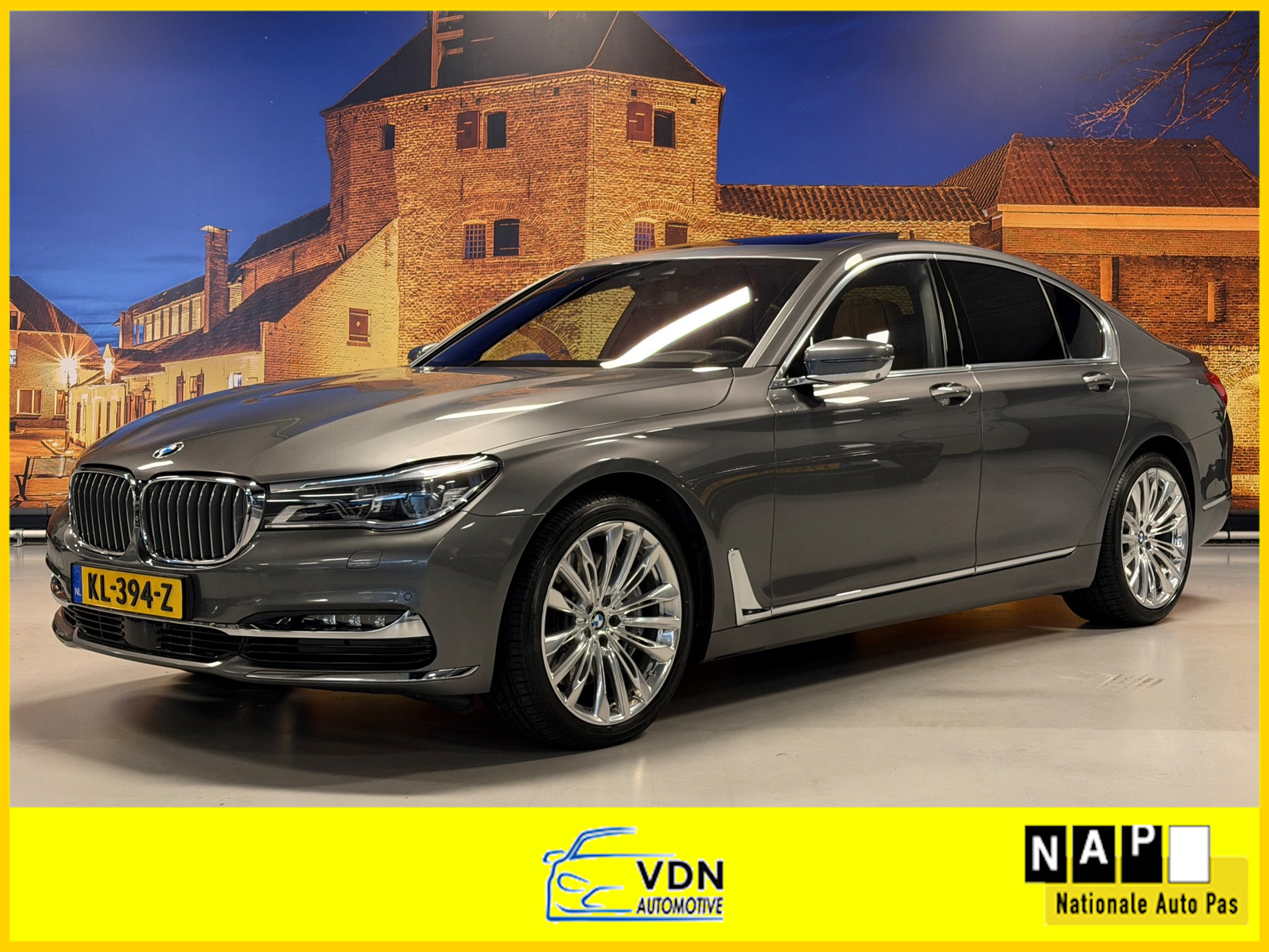 BMW 750i 750i High Exe Full Options Schuifdak Bowers&Wilkins 2016 - voorkant