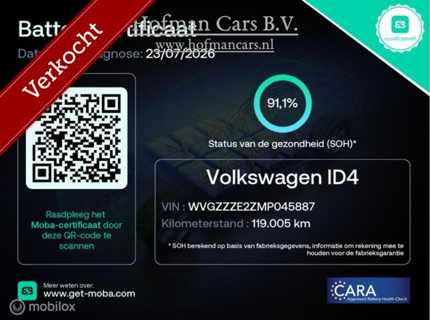 Foto van Volkswagen Id.4 Pro 150 KW