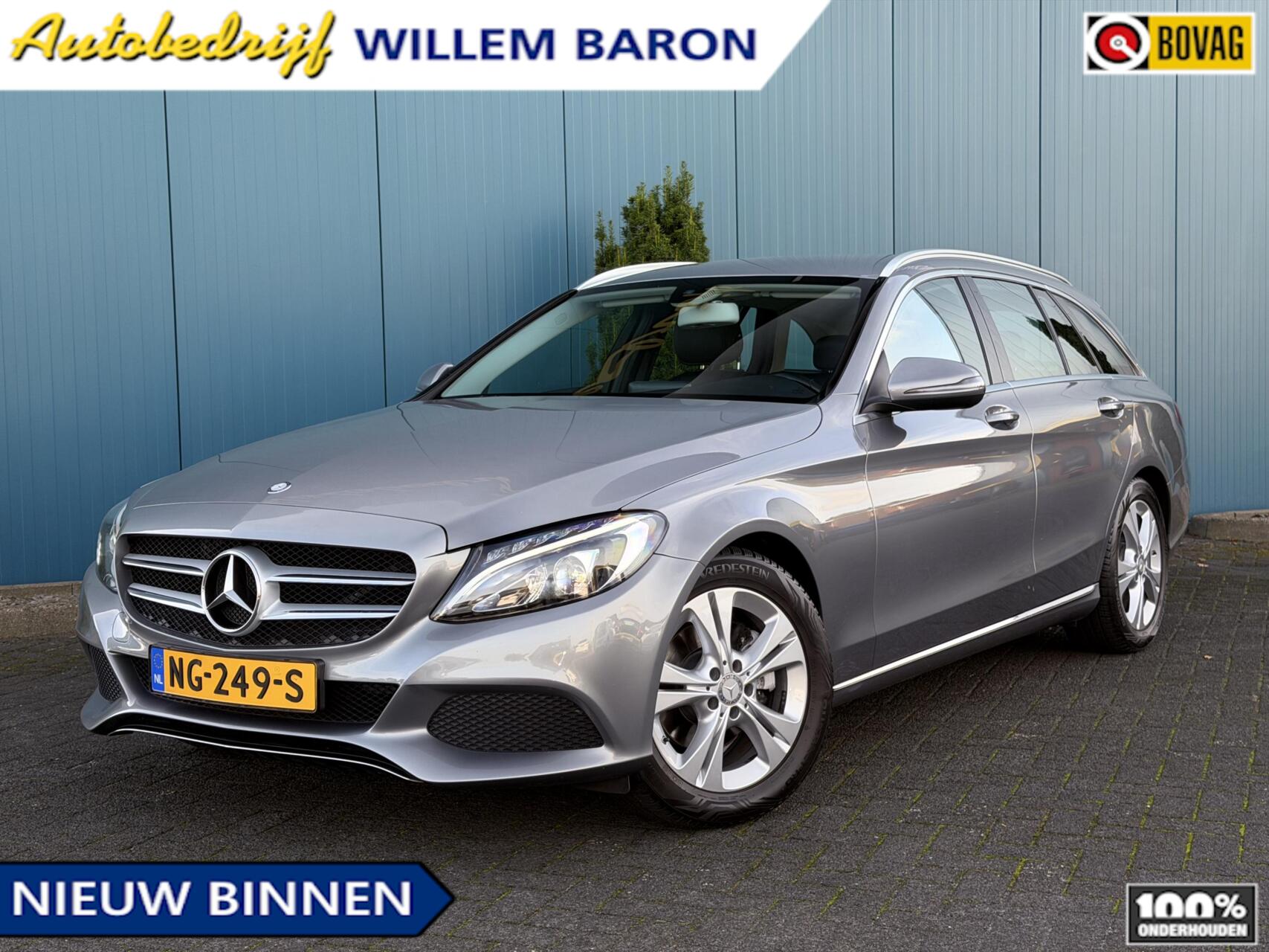 Mercedes-Benz C 200 200 AUT. Avantgarde TREKH.AFN | STOELVERW | LEDER | ELEK.A.KLEP | NAV | LED 2015 - voorkant