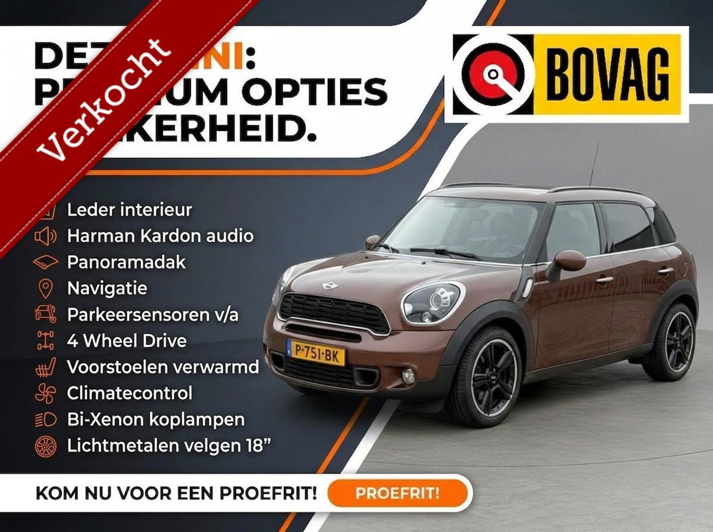 Mini Cooper S All4 1.6 Cooper S ALL4 Chili KOMT BINNEN! 2014 - voorkant
