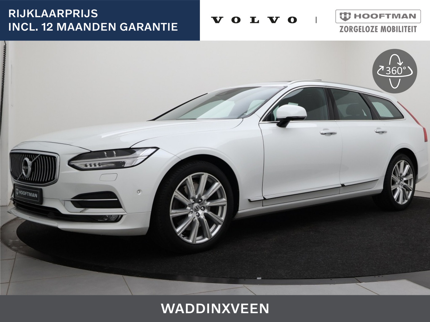 Volvo V90 T4 AUT(8) INSCRIPTION SCHUIFDAK LUCHTVERING 360GR CAM MASSAGE HEAD-UP 2018 - voorkant
