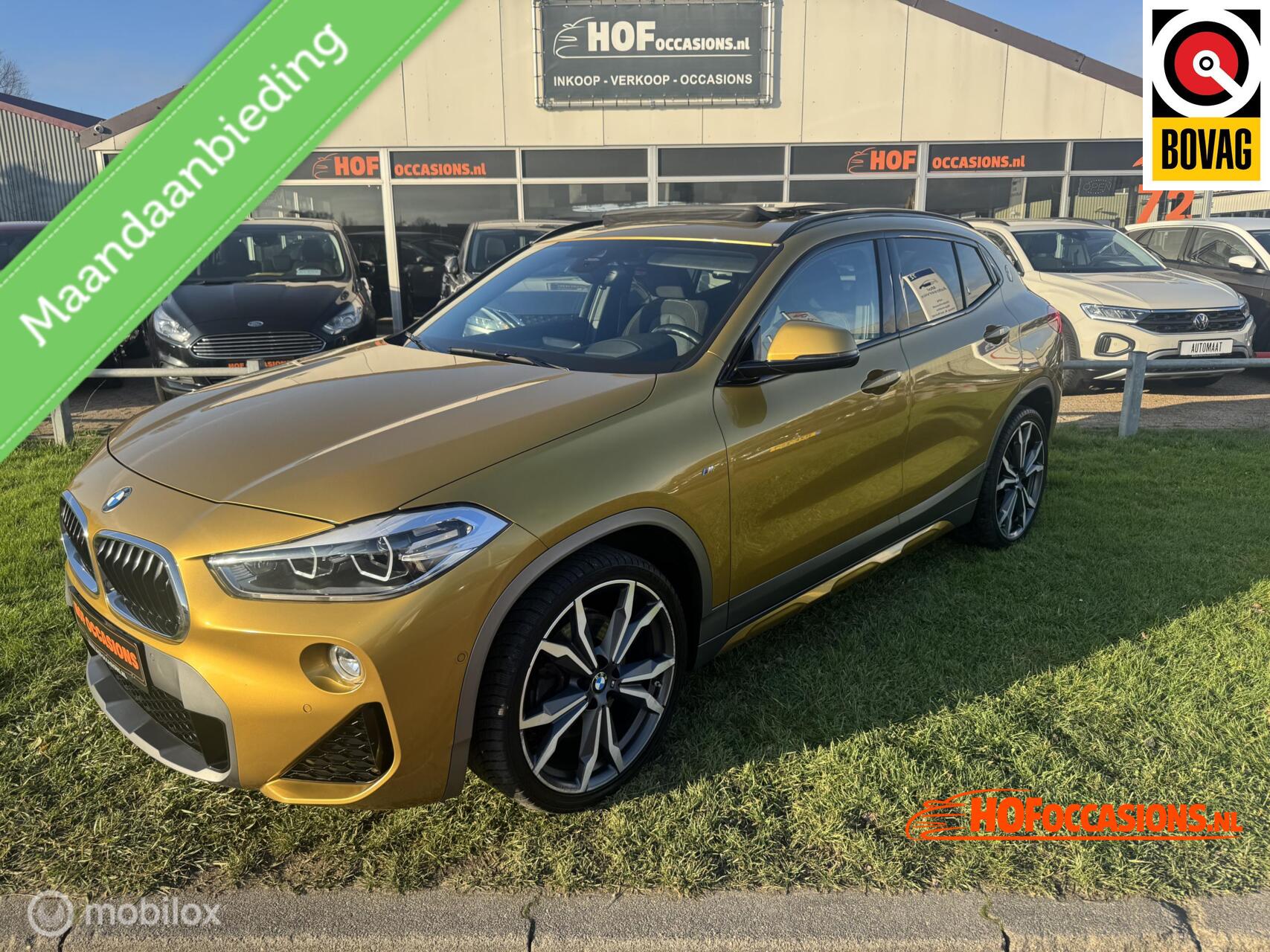 BMW X2 Sdrive20i 2.0i sDrive High Executive M SPORT/PANO/SFEER/20''LMV 2018 - voorkant