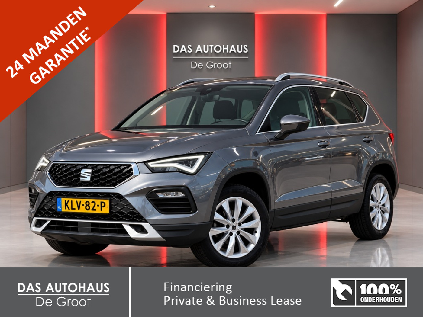 Seat Ateca 1.0TSI 110pk Style Business | Camera | Elek Trekhaak 2024 - voorkant