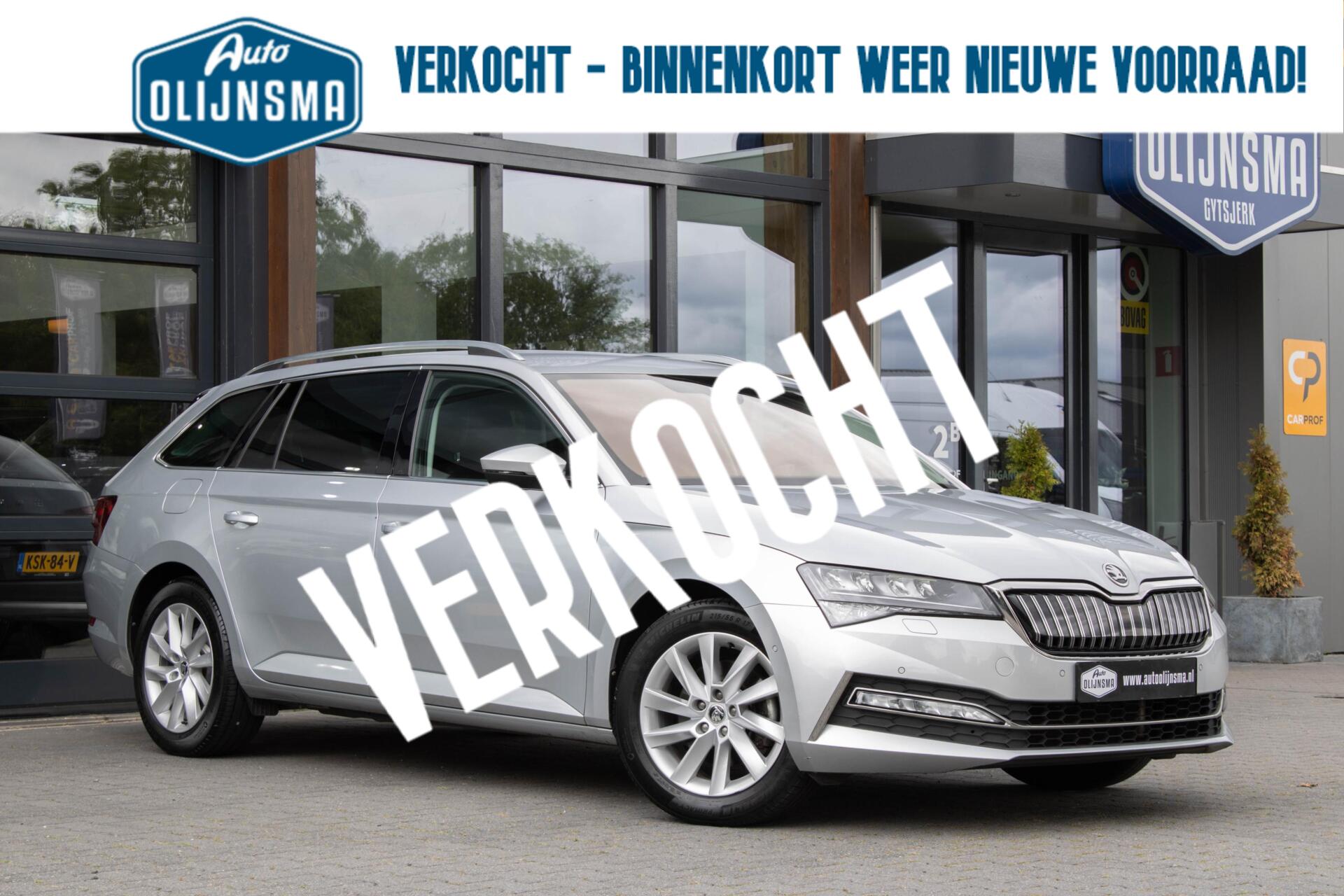 Skoda Superb Combi 1.4 TSI iV Style|Stoelverwarming|Camera|Memory|Side Assist| 2021 - voorkant