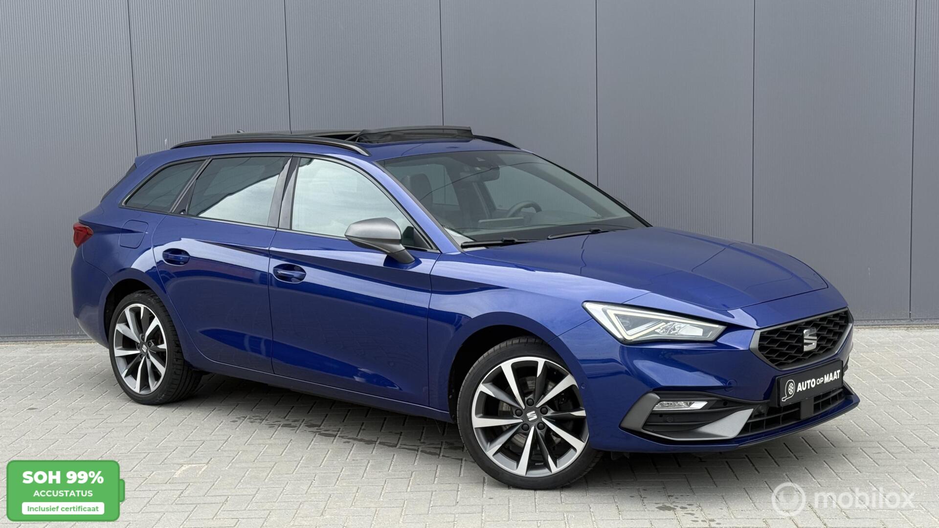 Seat Leon Sportstourer 1.4 TSIehybrid FR PANO 99%SOH 2021 - voorkant