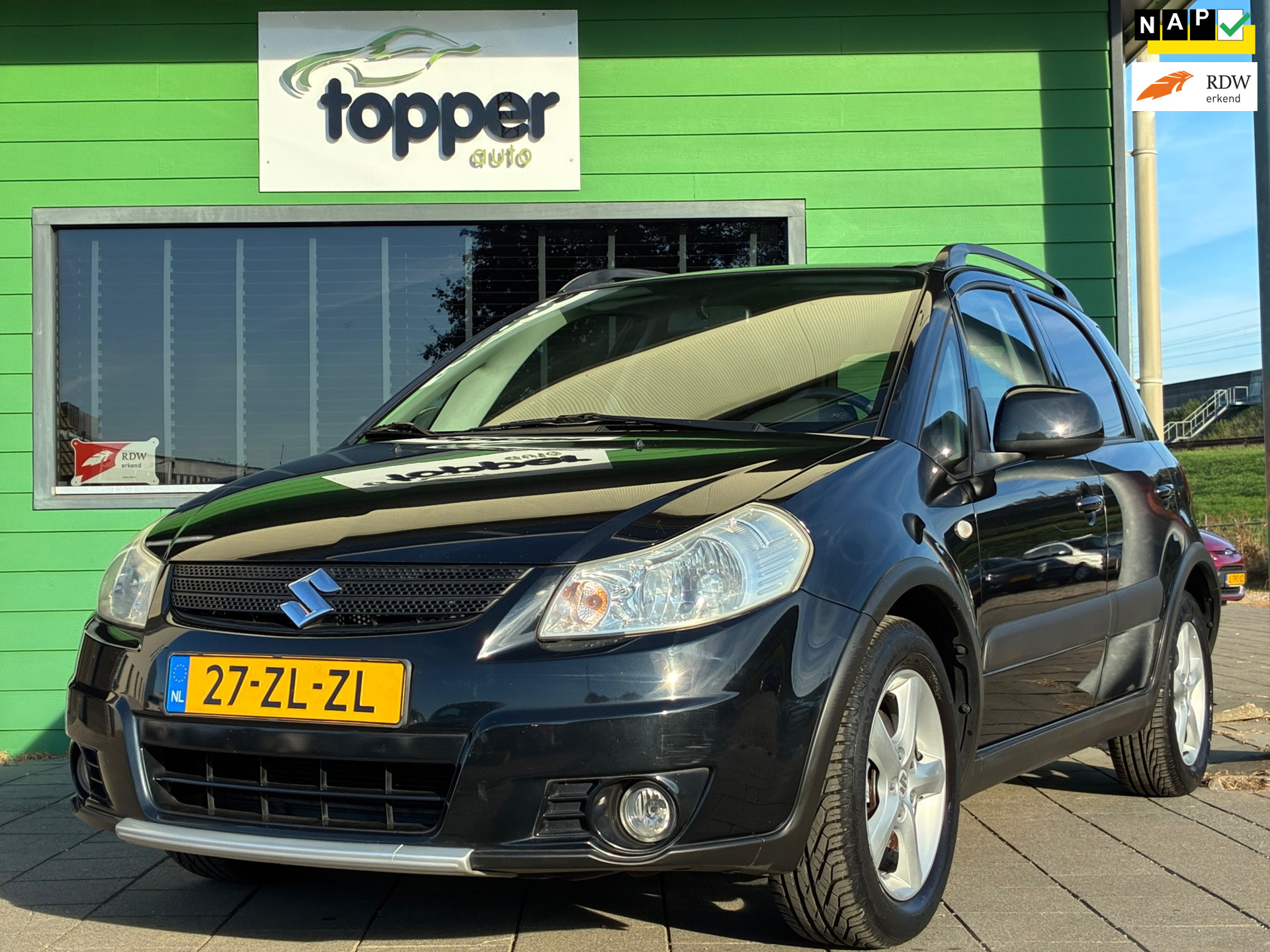 Suzuki Sx4 1.6 Shogun|2e Eigenaar|Airco|Elektr.ramen|NAP|LM-Velgen|Nieuwe APK| 2008 - voorkant