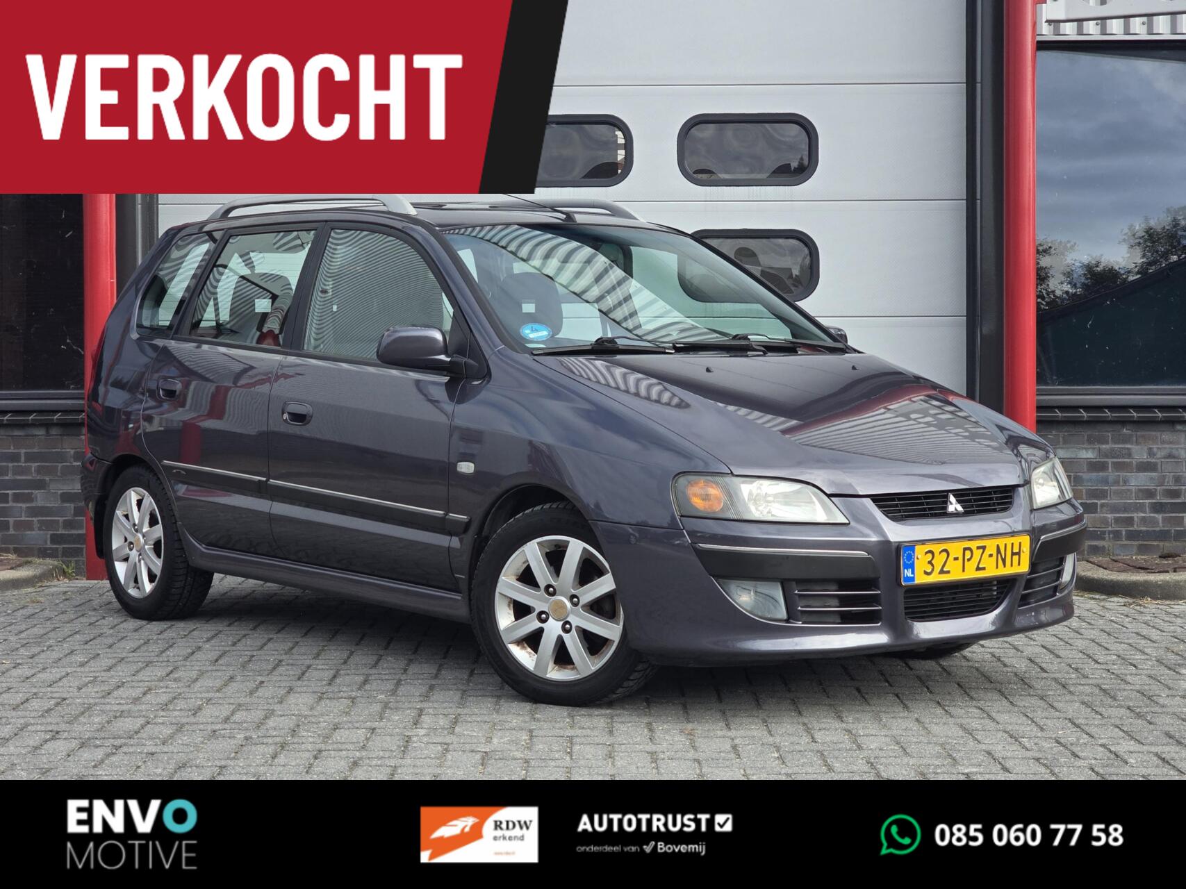 Mitsubishi Space Star 1.8 Instyle Silver Automaat Airco/LMV 2005 - voorkant