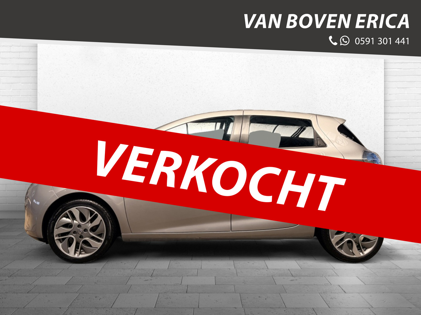 Renault Zoe Zen QC 22 Khw incl. Eigen Accu Cruise Clima Navi Camera 2015 - voorkant