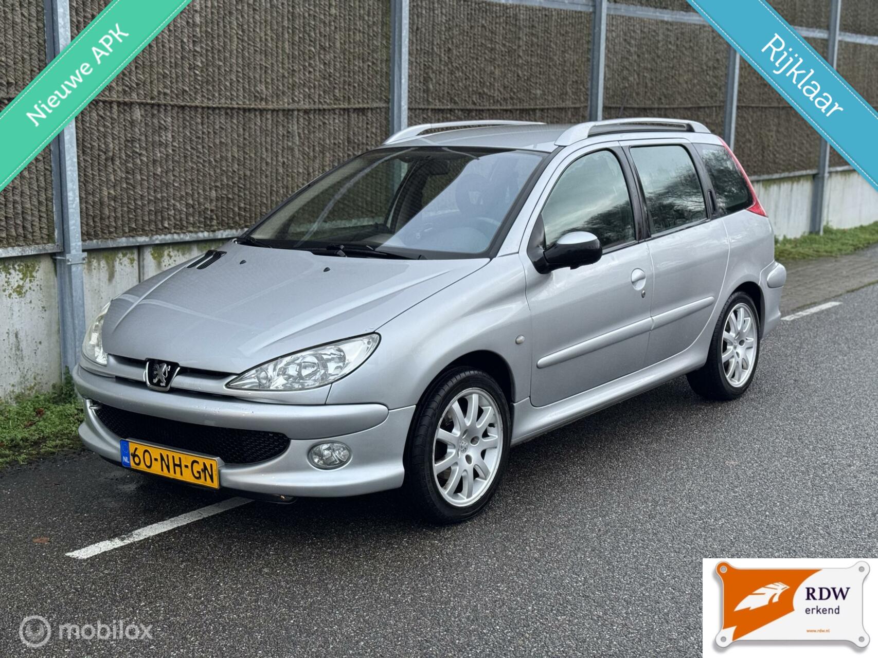 Peugeot 206 SW 1.6-16V Quiksilver NAP/NWE KOPPELING/NWE APK/AIRCO 2003 - voorkant