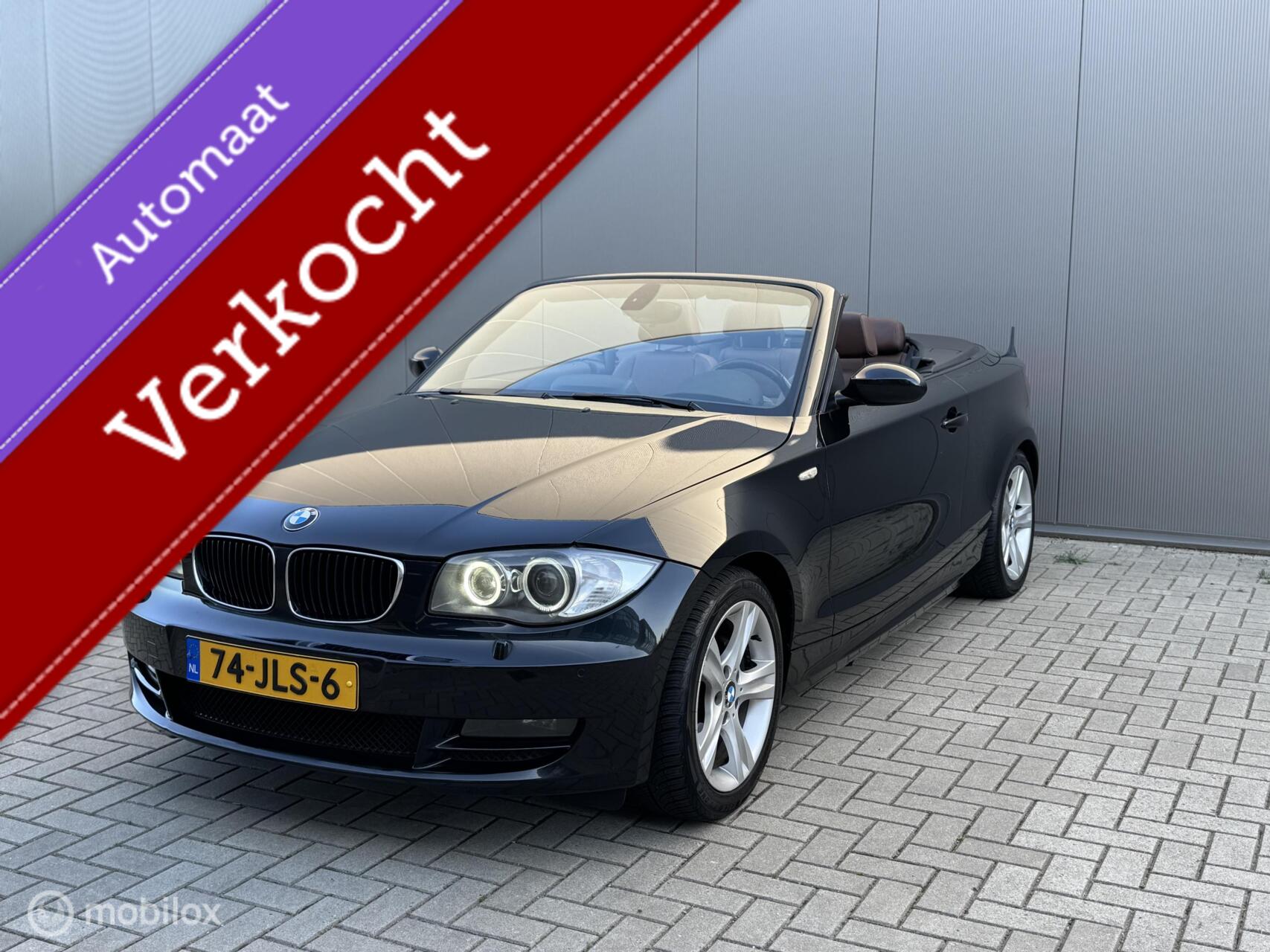BMW 1-serie Cabrio 120i High Executive, PDC, Stoelv, Trekh. 2009 - voorkant