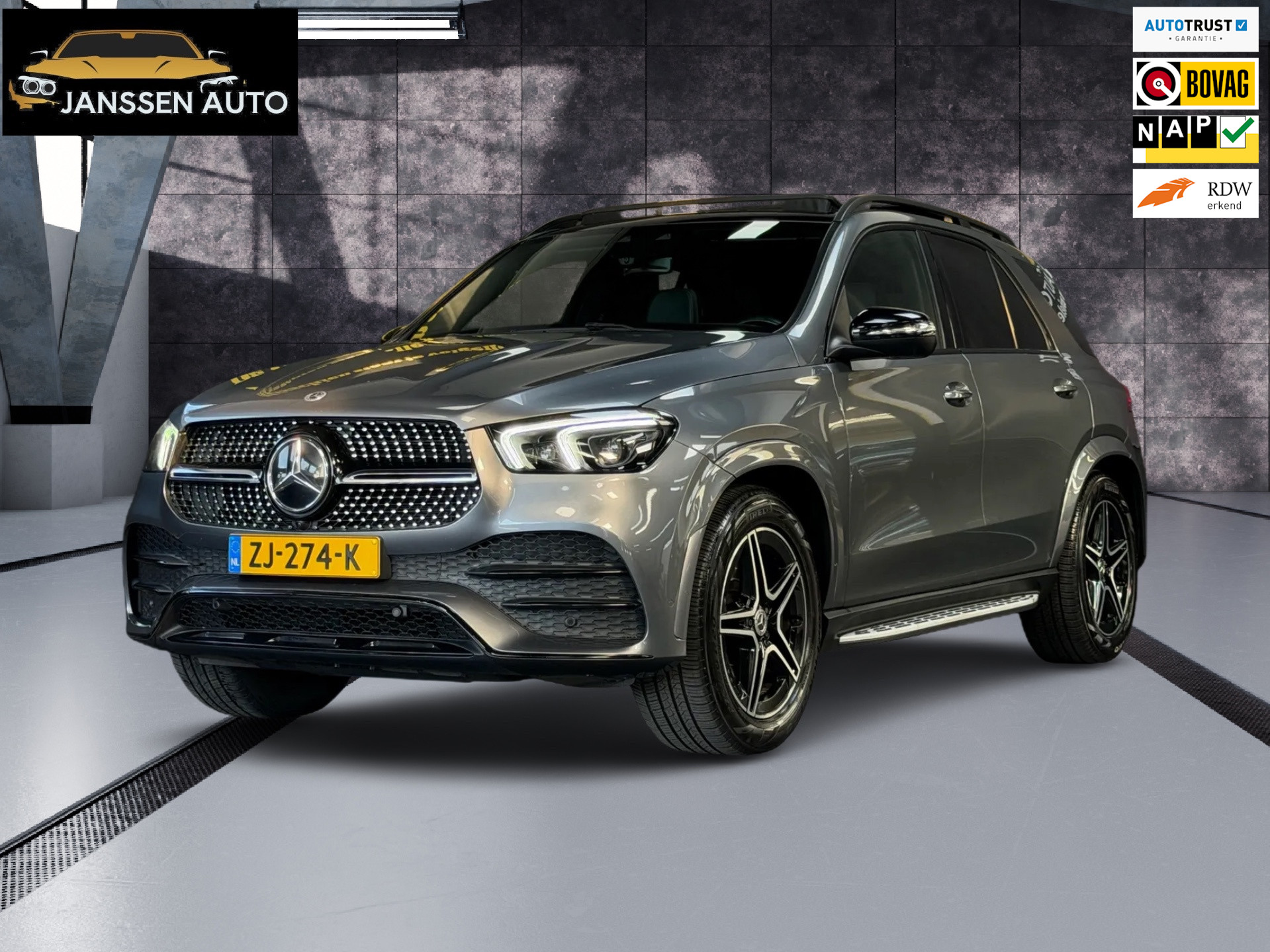 Mercedes-Benz Gle 450 4Matic 450 4MATIC Premium Plus | Pano | Burmester | memory | Sfeer | BTW | NAP | AMG Pack | Trekhaak | NL Auto | 2019 - voorkant