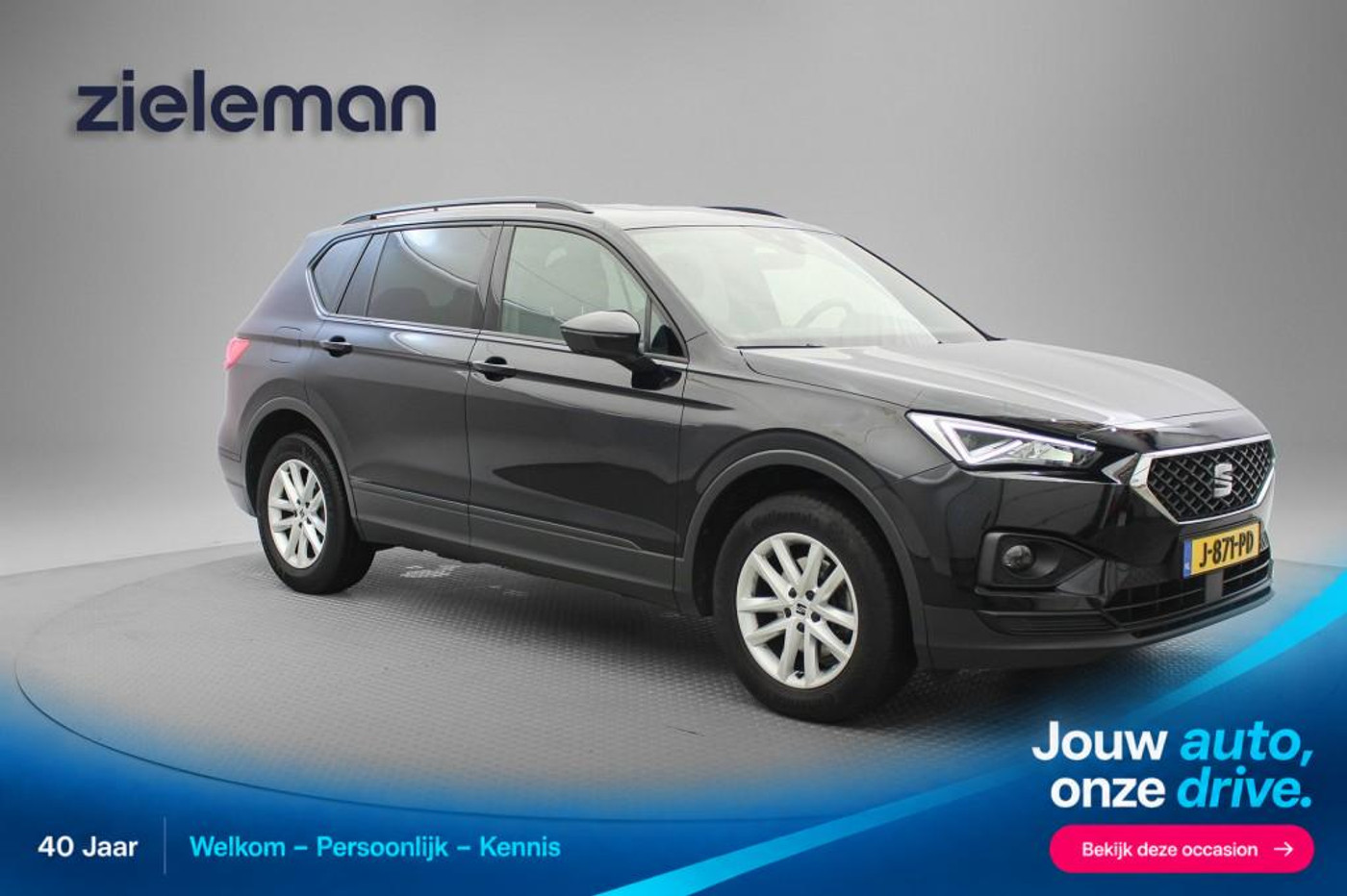 Seat Tarraco 1.5 TSI Style Automaat - Panorama, Carplay, Clima, Cruise 2020 - voorkant
