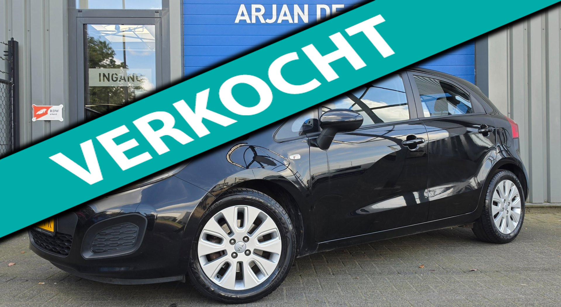 Kia Rio 1.4 CVVT 109PK 5Drs Comfort Pack Airco LM velgen 6bak 2012 - voorkant