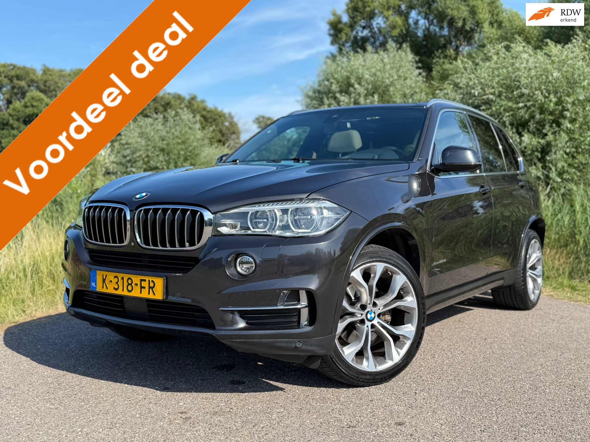 BMW X5 Xdrive30d XDrive30d High Executive / Automaat / Leder / Panorama dak / Stoelverwarming / Camera / Led verlichting 2017 - voorkant