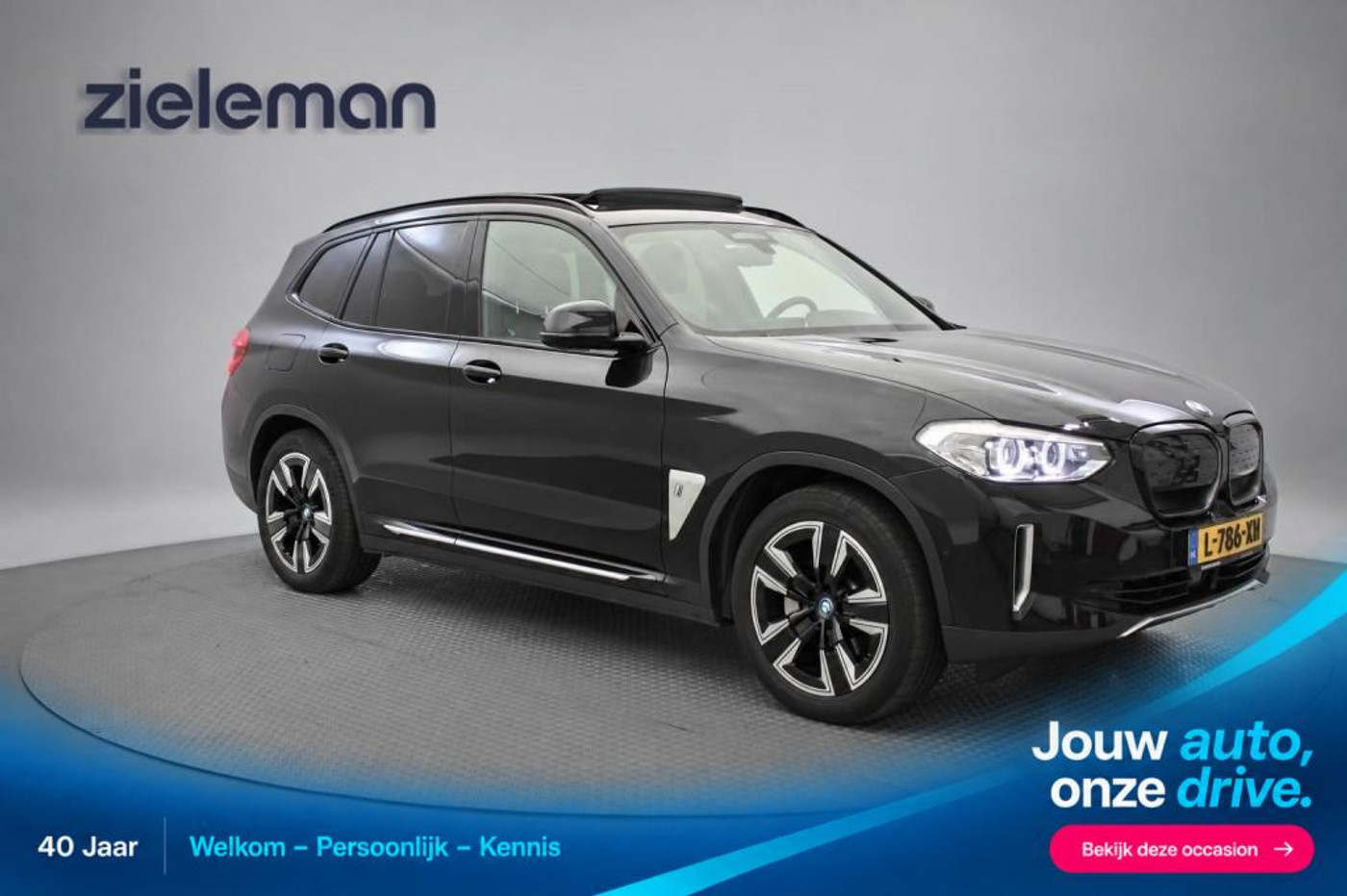 BMW Ix3 Executive 80 kWh - Panorama, Carplay, Camera, Leer, Stoelverw. SOH 97,6% 2021 - voorkant