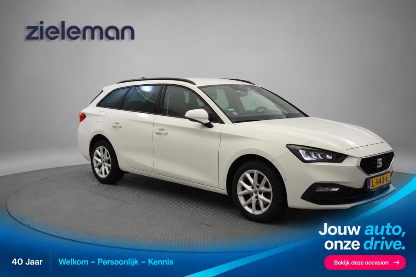 Seat Seat Leon SP Sportstourer 1.0 TSI Style Business Intense - Digitaal Cockpit, Carplay, Camera 2021 - voorkant