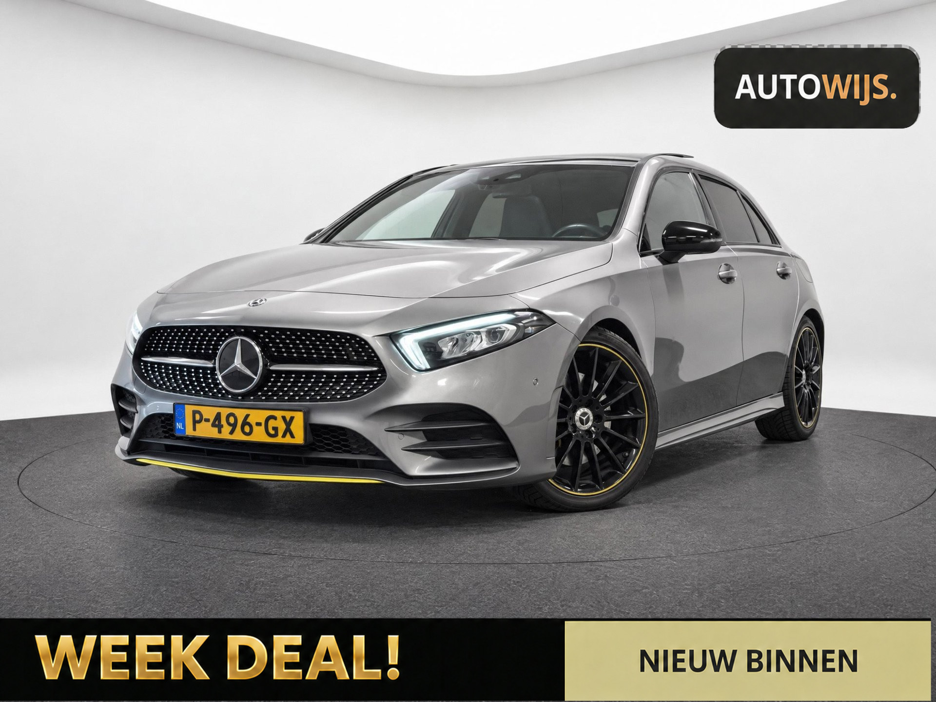 Mercedes-Benz A 250 250 Premium Plus|EDITION ONE|PANO|224PK|SFEERVERLICHTING|HUD|DAB+|NAVI 2018 - voorkant
