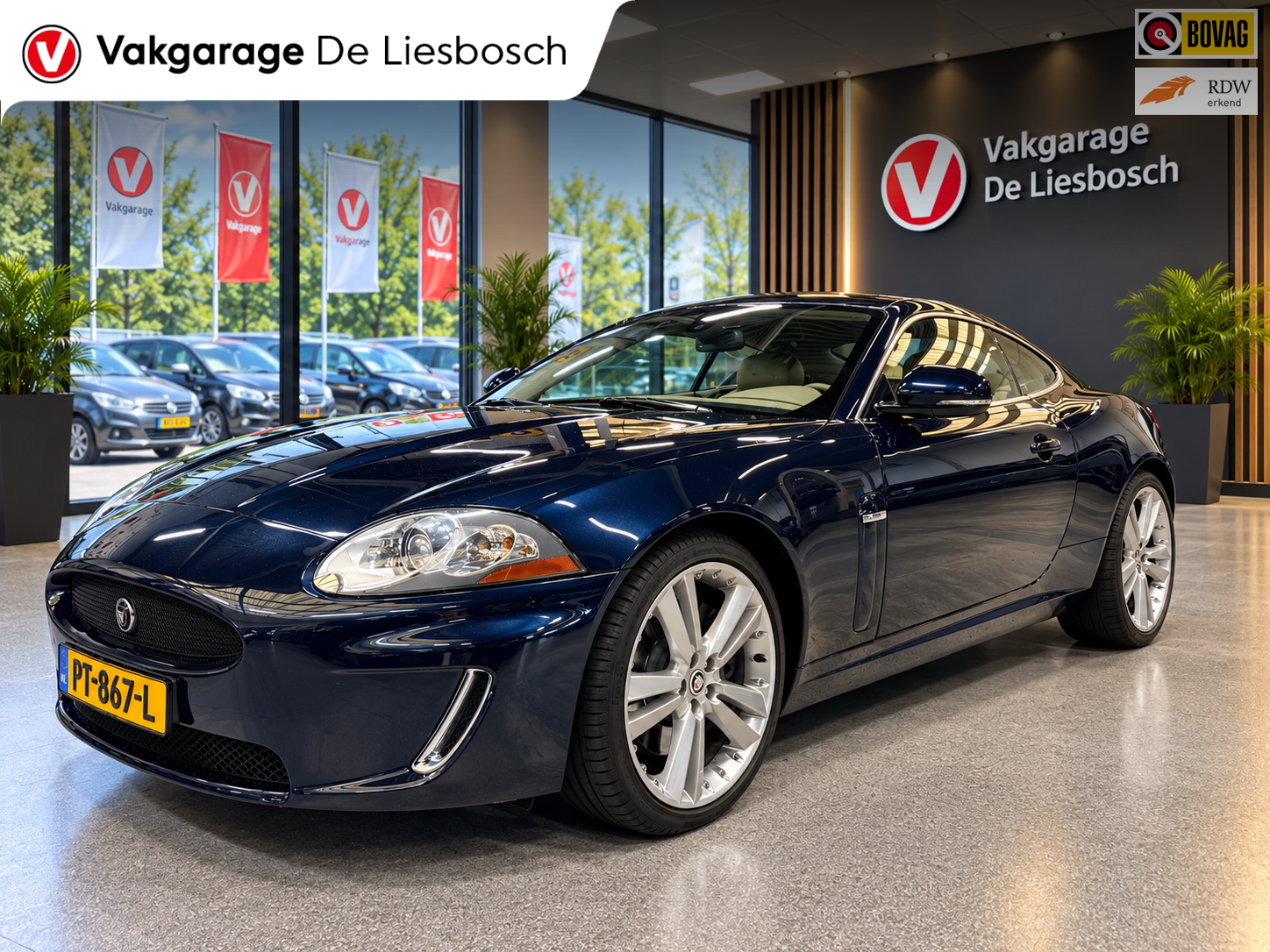 Jaguar Jaguar XK Coupe 5.0 V8 Coupé Portfolio/leer/memory/navi/boeken/20 inch/zeer nette staat 2009 - voorkant