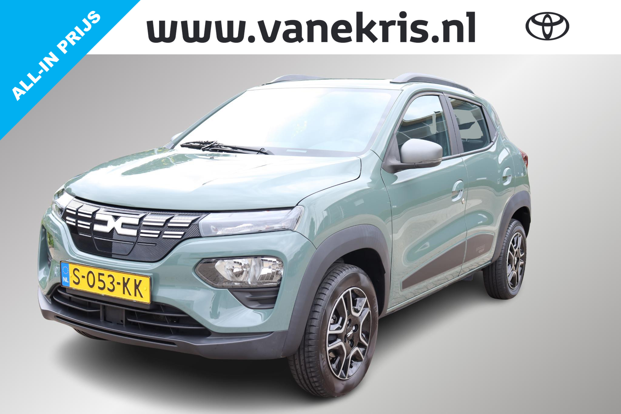 Dacia Spring Expression 27 kWh, Leder, Parkeersensoren 2023 - voorkant