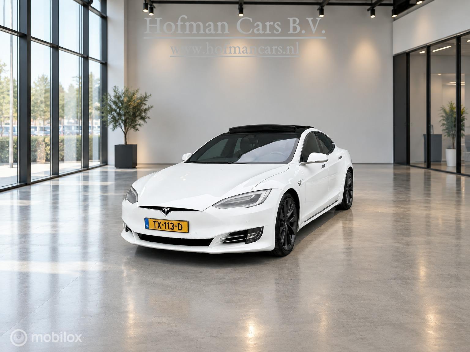 Tesla Model S 100D | 100 kWh | 418 PK | SOH 88% | MCU2 | CCS | ENHANCED AUTOPILOT | LUCHTVERING | PANORAMADAK | 21" BREEDSET 2018 - voorkant