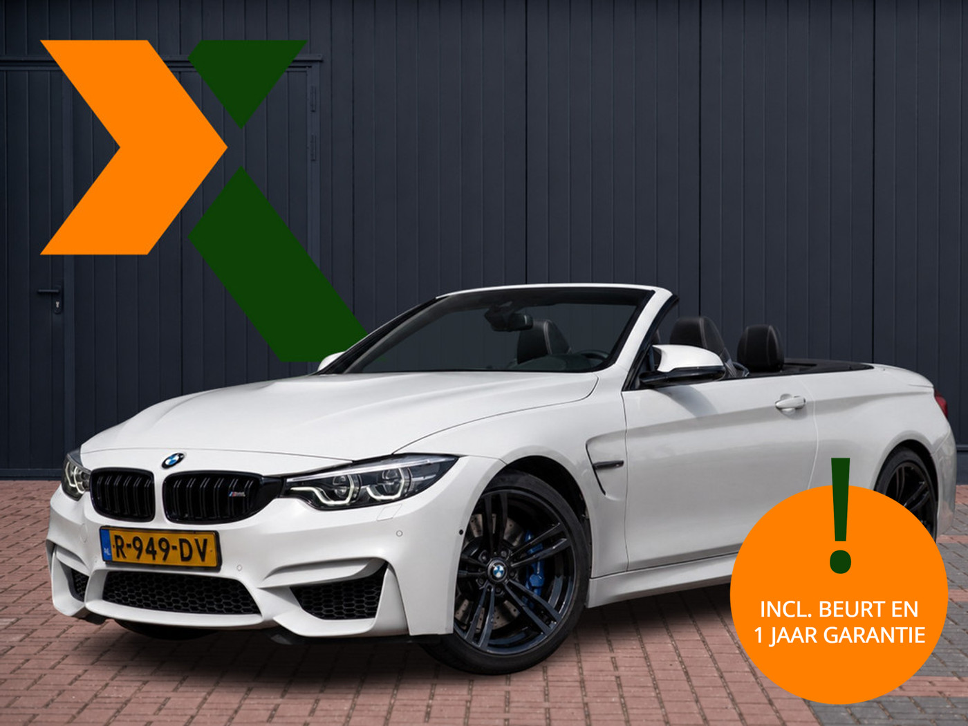 BMW M4 Cabrio M4 | M-Performance uitlaat | H&K Surround | Adap M- onder 2019 - voorkant