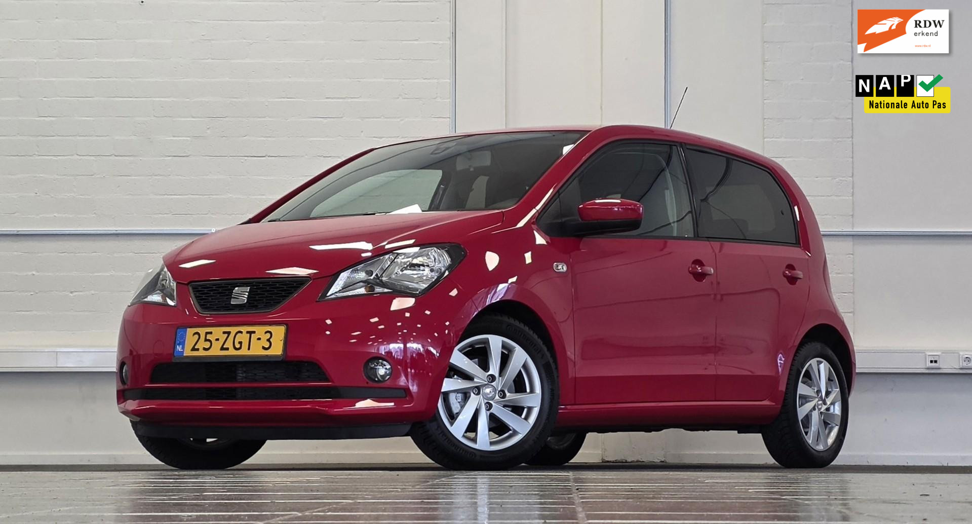 Seat Mii 1.0i Style Sport 2e Eigenaar Airco 5d Garantie 2013 - voorkant