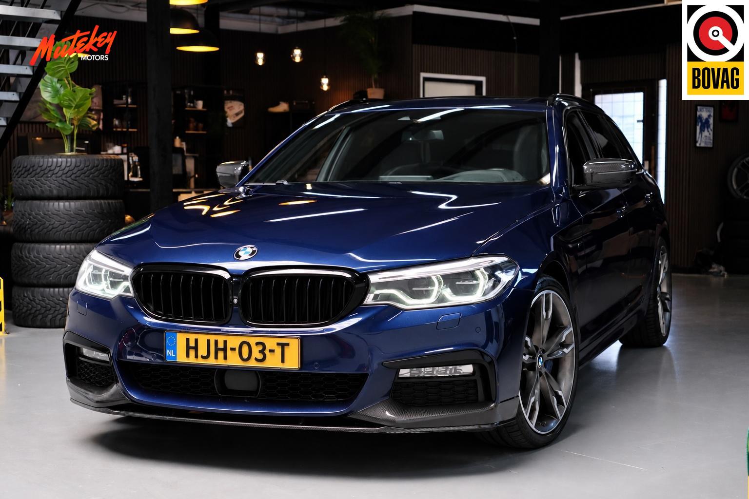 BMW 5-serie Touring 540d xDrive| Carbon | 100% onderhouden 2018 - voorkant
