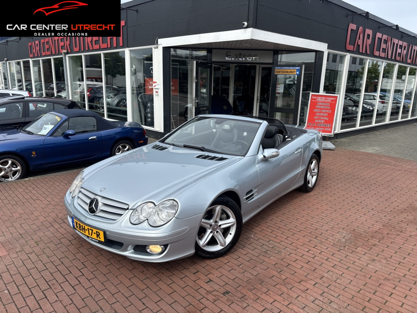 Mercedes-Benz Sl-klasse 500 pano leer keyless co navi 2006 - voorkant