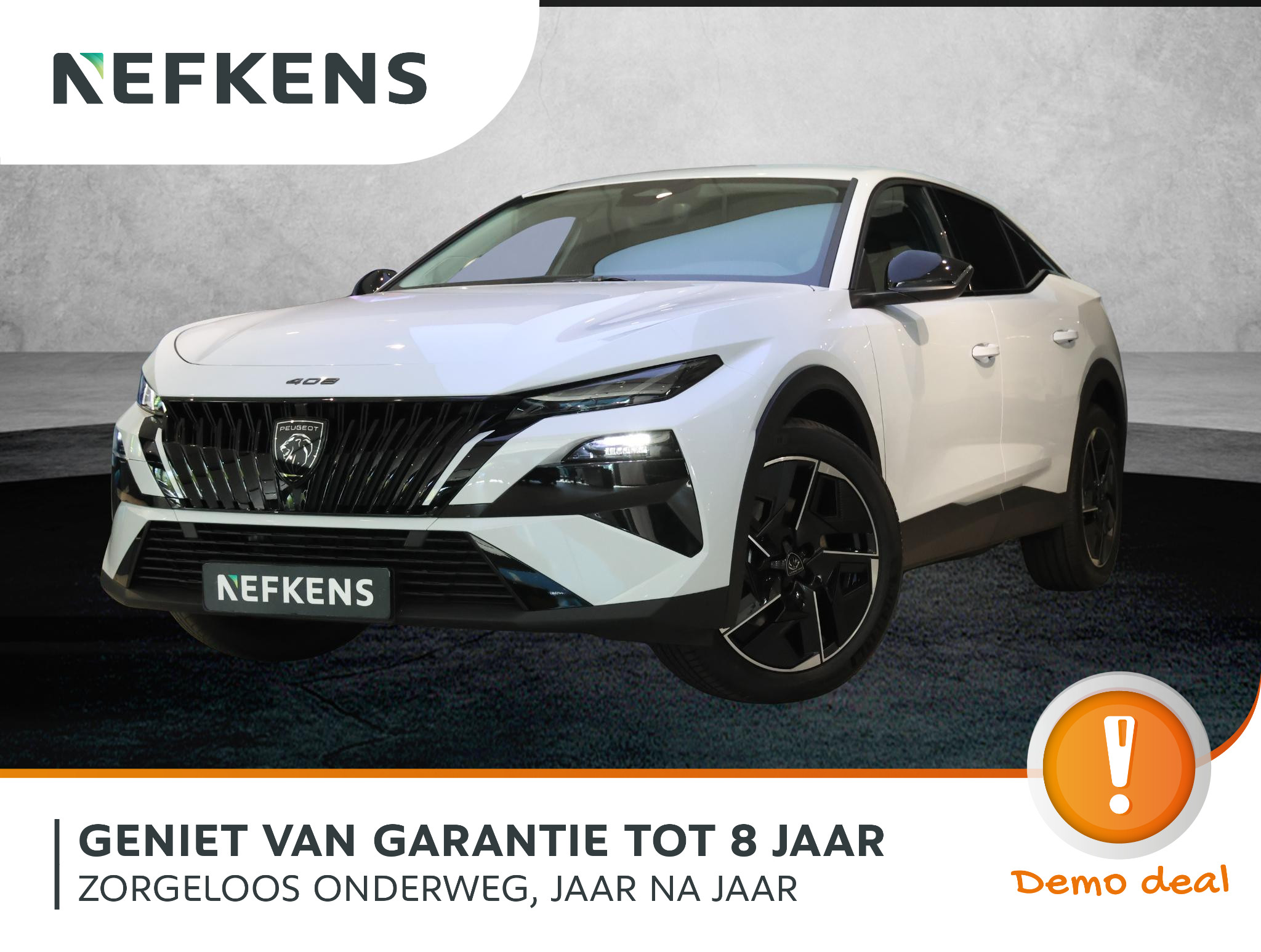 Peugeot E-408 Allure 58 kWh 2026 - voorkant