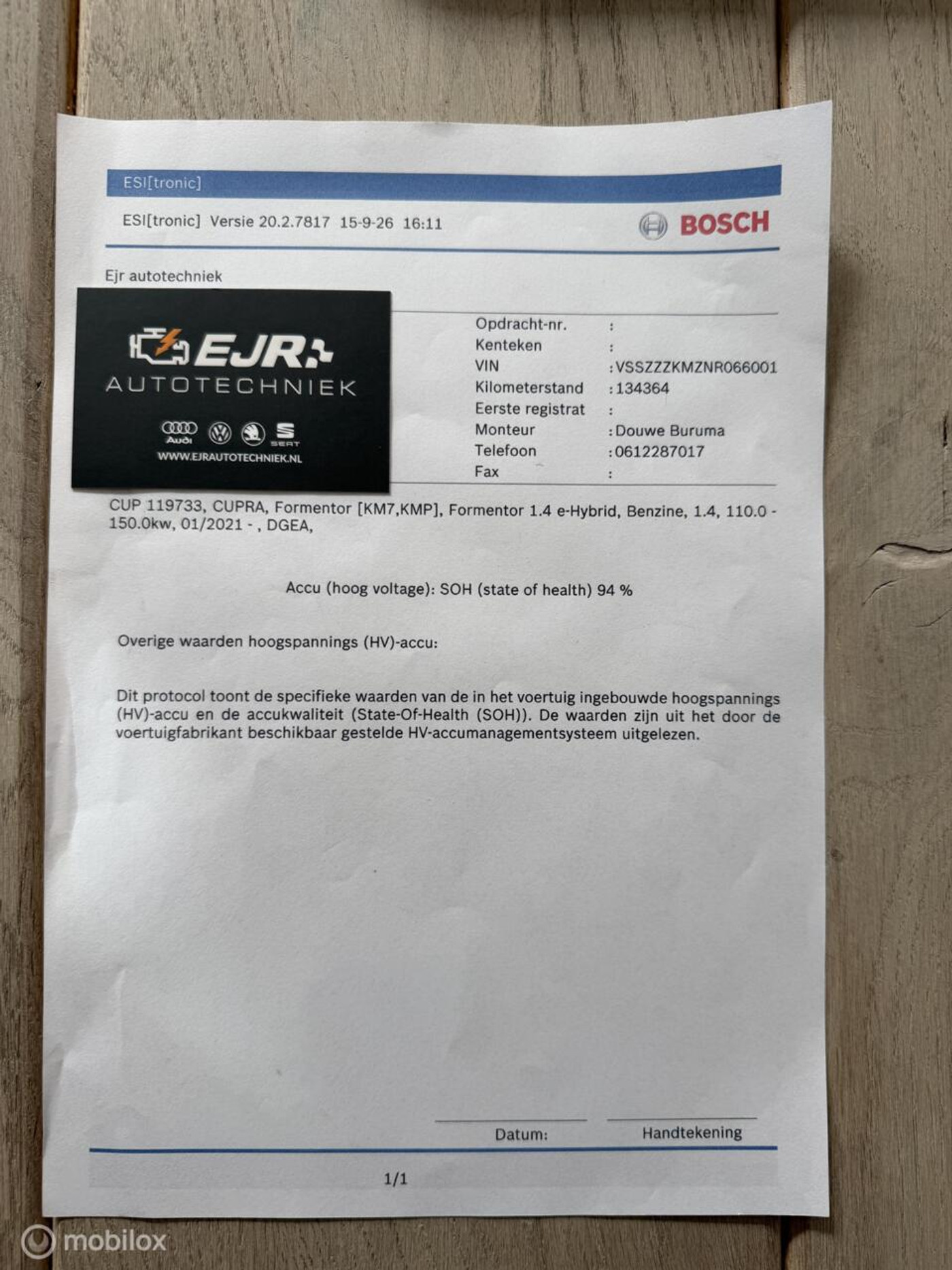 Foto van Cupra Formentor