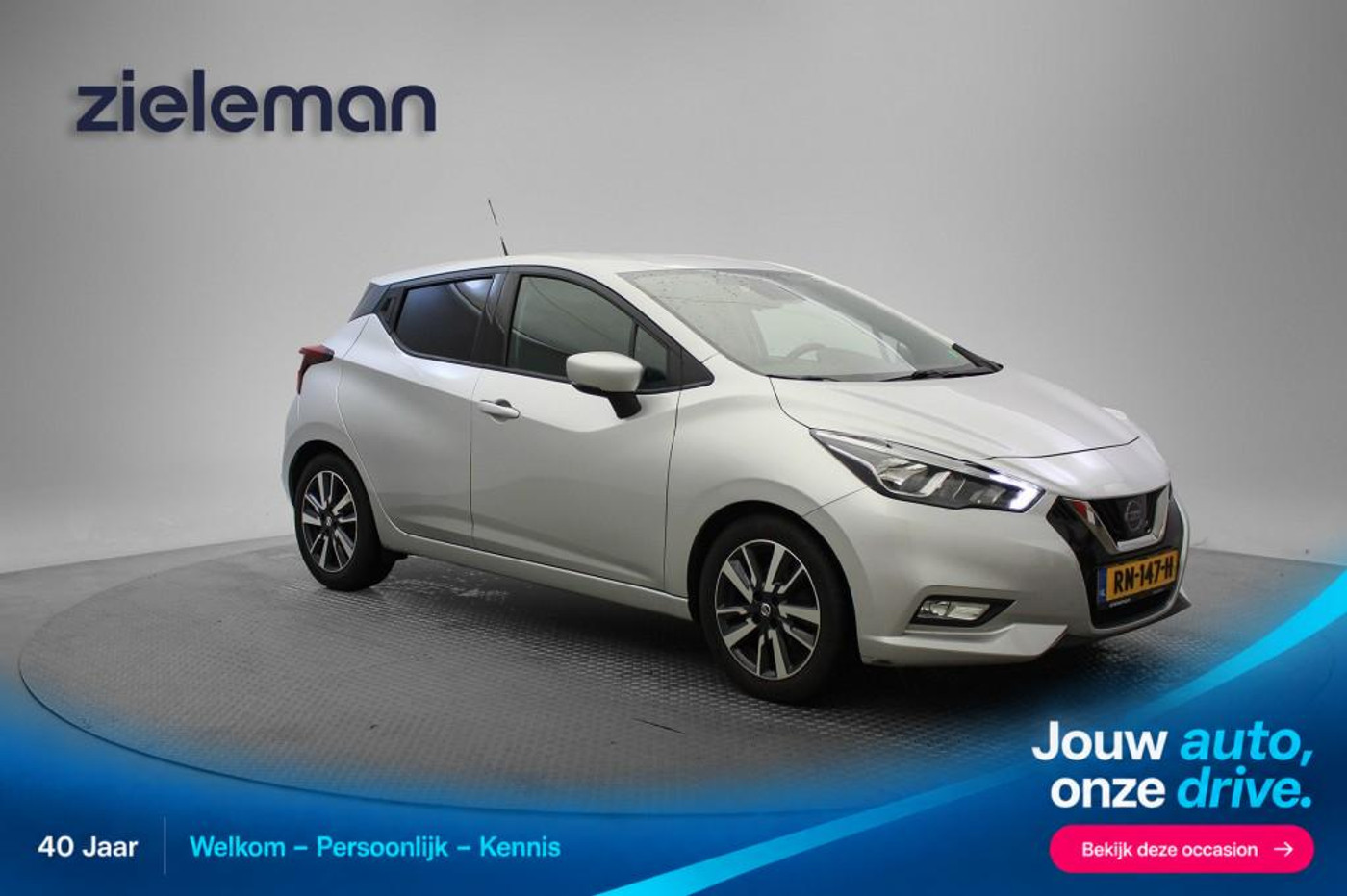 Nissan Nissan Micra 0.9 IG-T Business Edition - Navi, Camera, Cruise, Clima, Trekhaak 2018 - voorkant