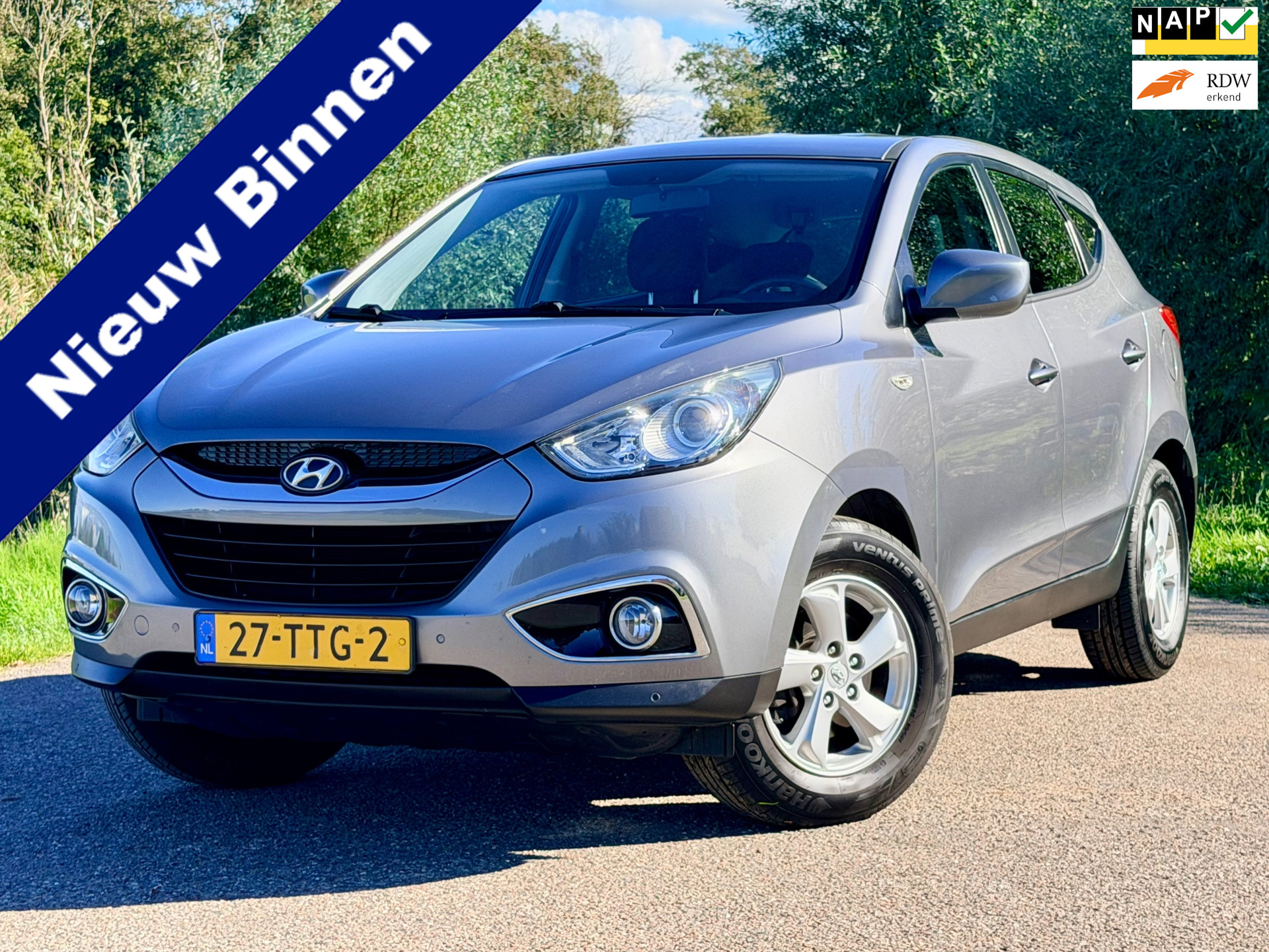 Hyundai Ix35 2.0i Dynamic Automaat Clima Camera PDC Cruise Control Trekhaak Perfect Onderhouden NAP 2012 - voorkant
