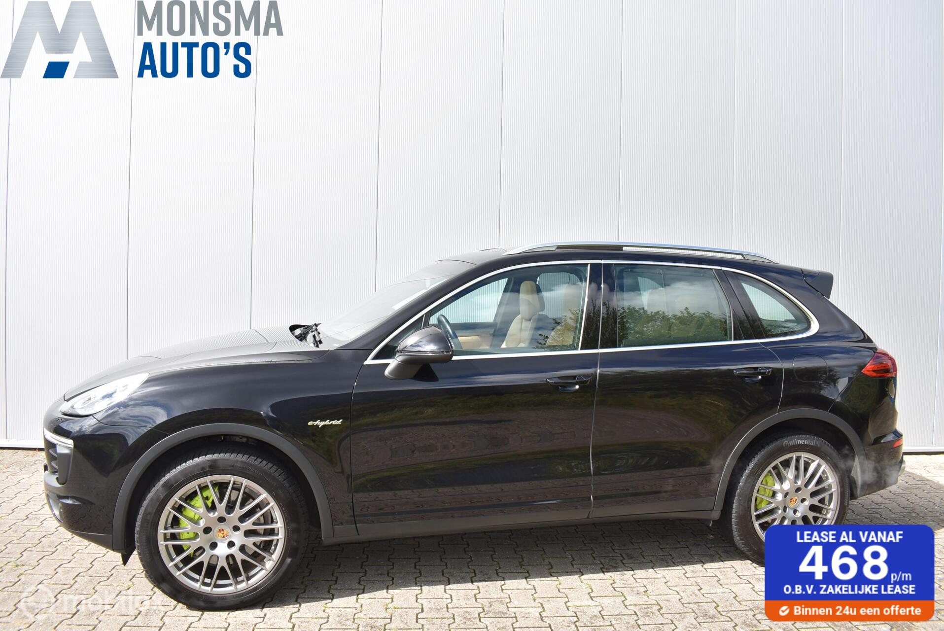 Porsche Cayenne 3.0 S E-Hybrid 416 pk | Sportchrono | Panorama | A-Z onderhouden | Zonneschermen | 20 inch | LED | Zeer mooi | 2015 - voorkant
