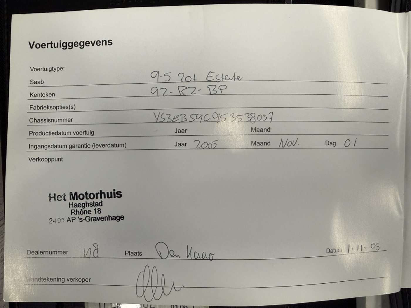 Foto van Saab Saab 9-5
