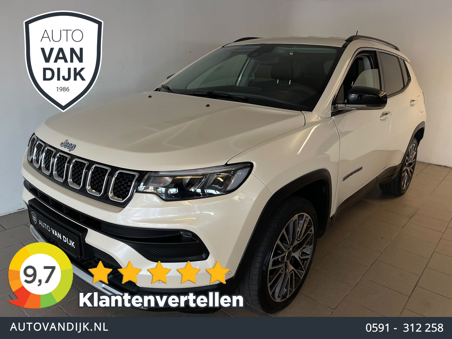 Jeep Compass 4xe 190 Plug-in Hybrid Electric Limited Lease Ed. 2022 - voorkant