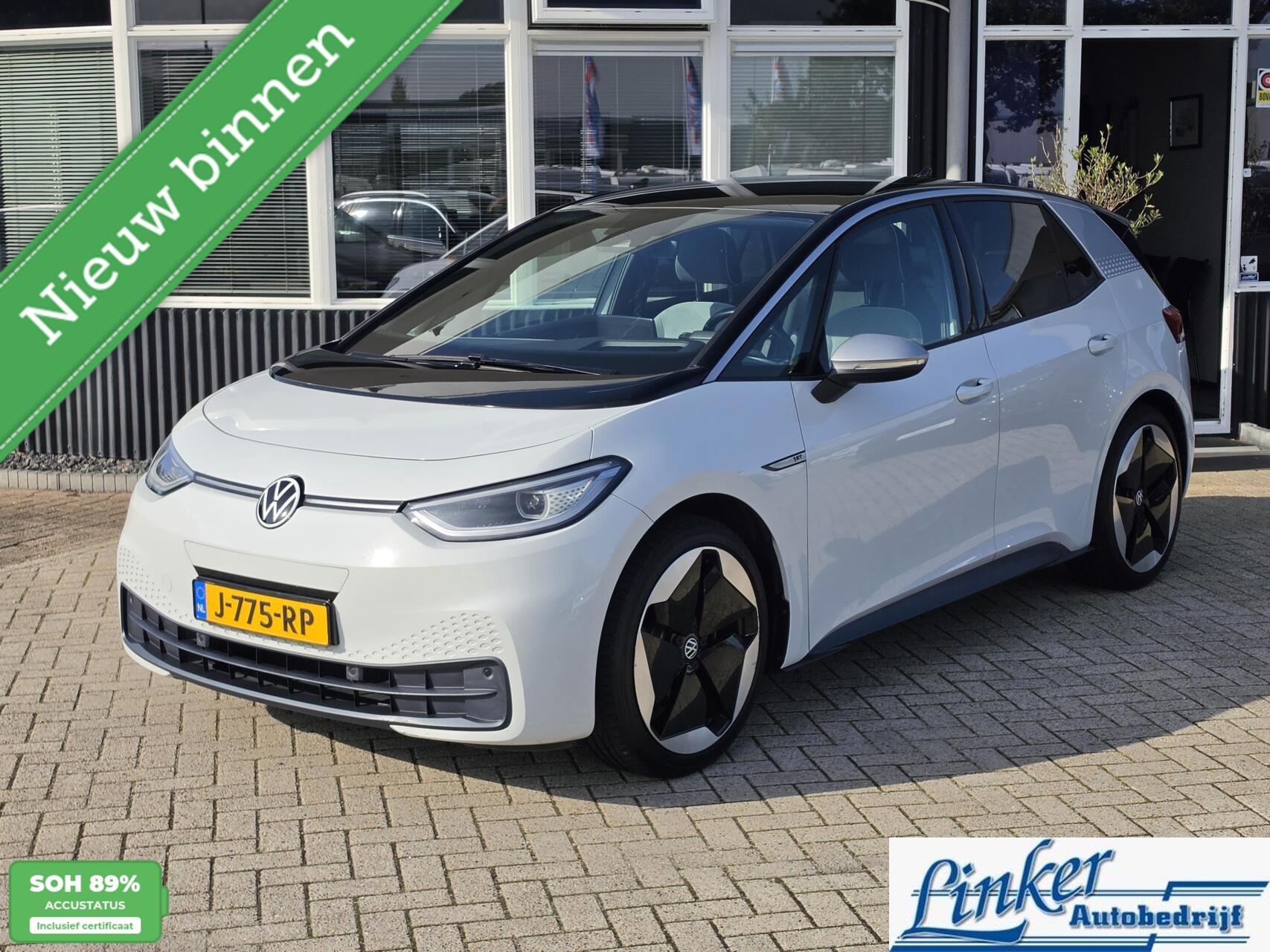 Volkswagen Id.3 Pro 150 KW First Max 58 kWh SoH 89%|PANO|HEADUP|LUXE STOELEN|TREKH 2020 - voorkant