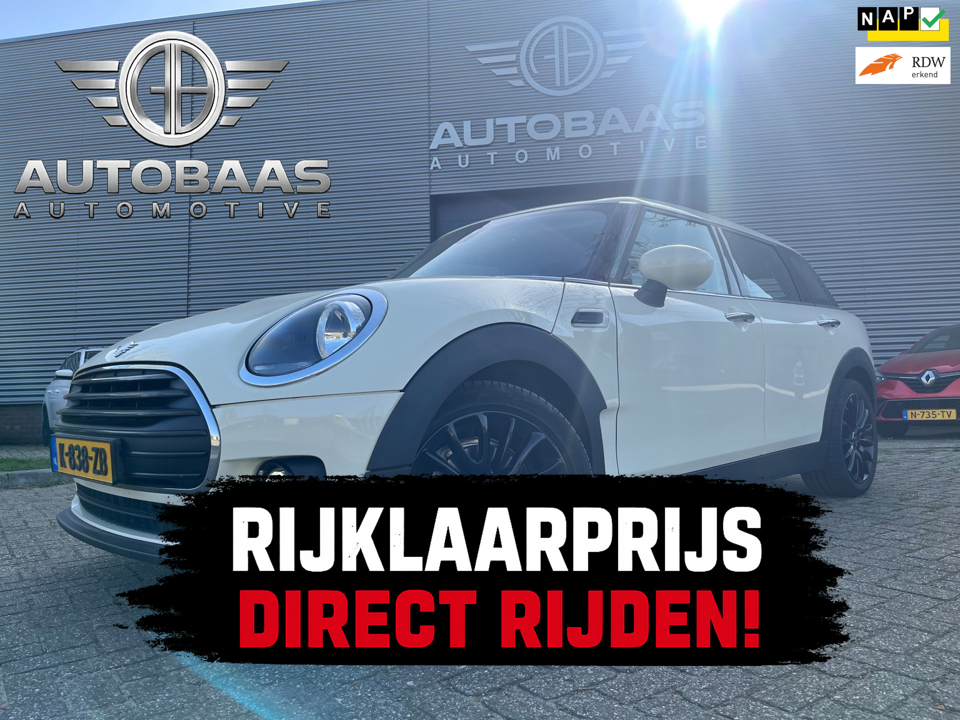 Mini Clubman 1.5 Business Edition AUTOMAAT+NL-AUTO+NAP+1EIG+NAVI+CLIMATE CONTROL+PARKEERSENSOREN+CRUISECONTROL+INCL BTW+ 2021 - voorkant
