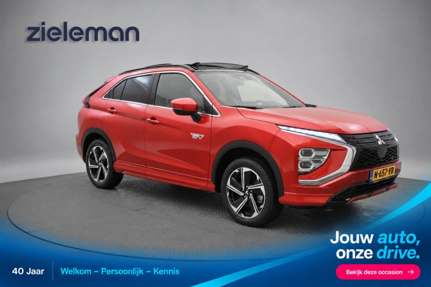 Mitsubishi Mitsubishi Eclipse Cross 2.4 PHEV Prestige - Carplay, Camera, Leer, Schuif Kanteldak, Stoelverw. Trekhaak 2022 - voorkant