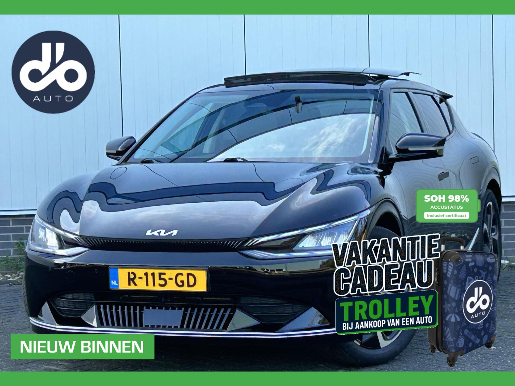 Kia Ev6 GT-Line 77.4 kWh SOH 98% I OPEN DAK I LEER I ORG.NL + NAP 2022 - voorkant