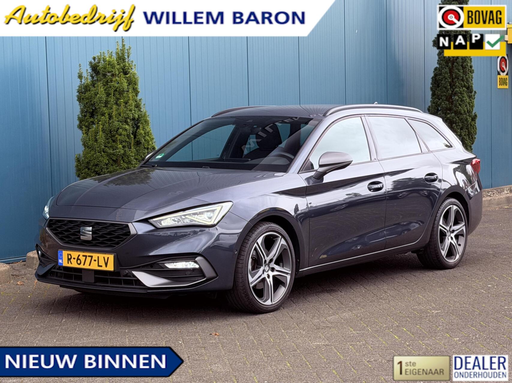 Seat Seat Leon SP 1.5 TSI 150PK! FR Business Intense TREKH | ADAPT.CRUISE | CARPLAY | CAM | SFEERVERL. | NAV | LED | NAP | 1'EIG 2022 - voorkant