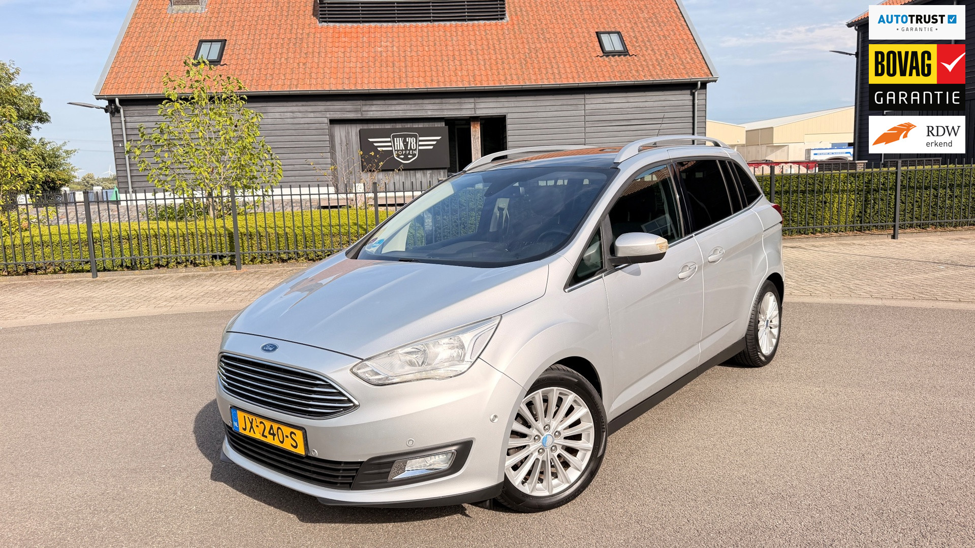 Ford Grand C-max 1.0 Titanium 2X SCHUIFDEUR PANORAMADAK NAVIGATIE CAMERA 2016 - voorkant