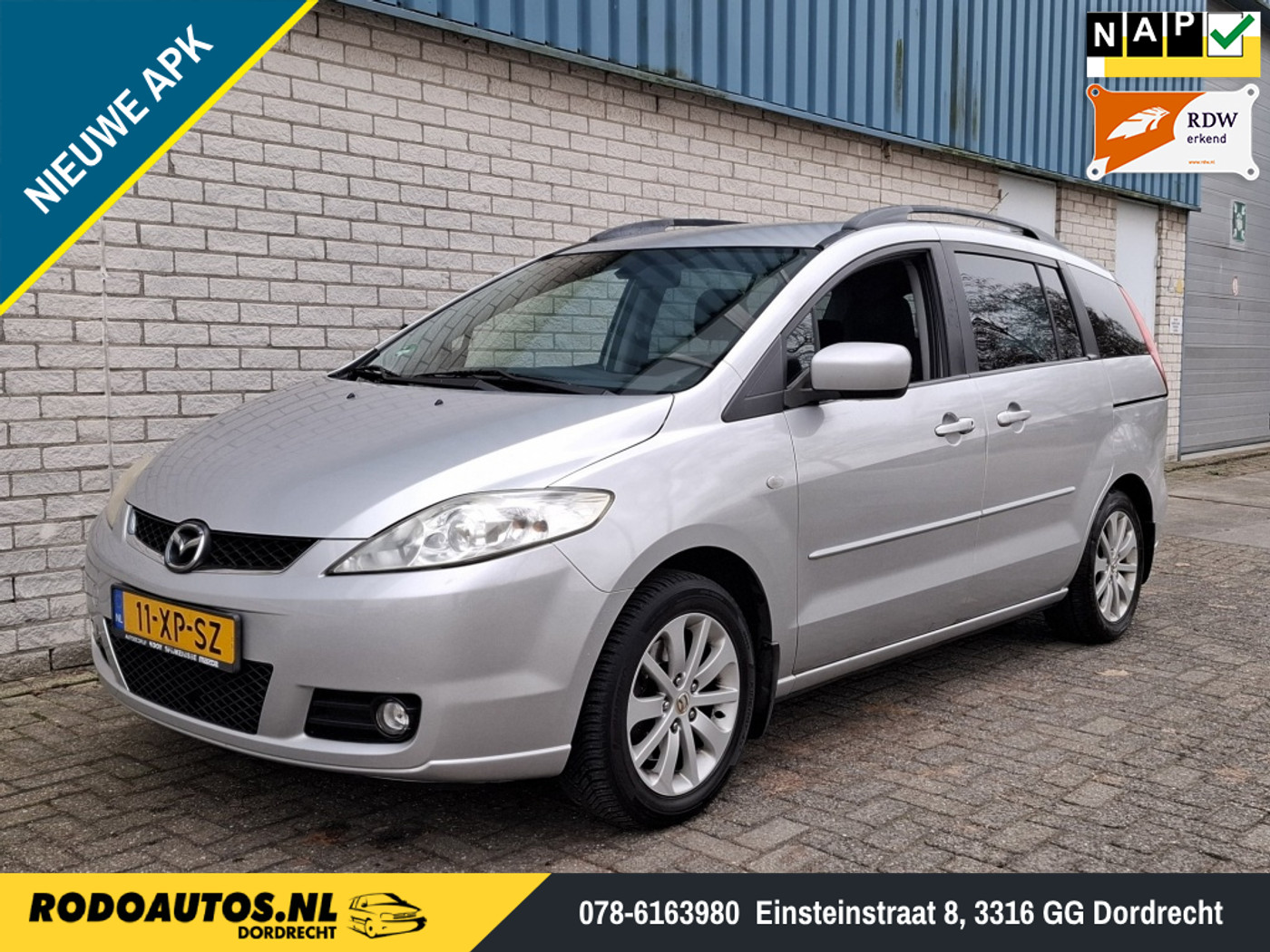 Mazda Mazda 5 1.8 Executive 7-Pers. Boekjes Airco Nw APK✅ 2007 - voorkant