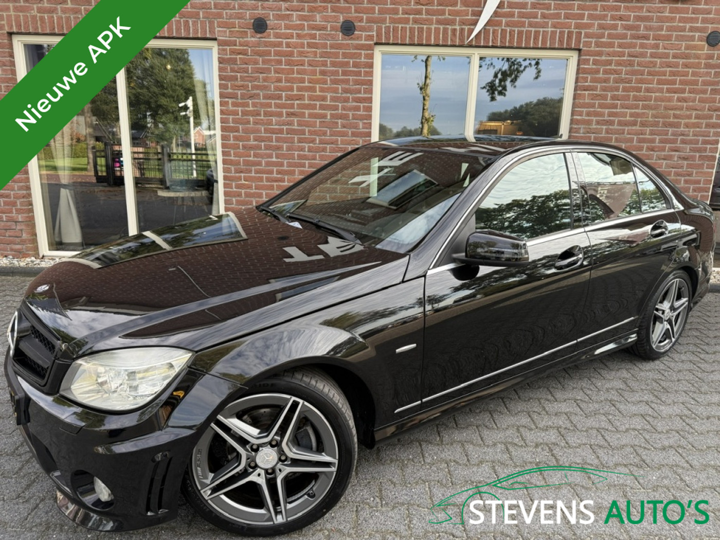 Mercedes-Benz C 200 Kompressor 200 K Bns Cl. Avan. NAVIGATIE / STOELVERW. / HALF.LEER / CLIMA / CRUISE / XENON 2008 - voorkant