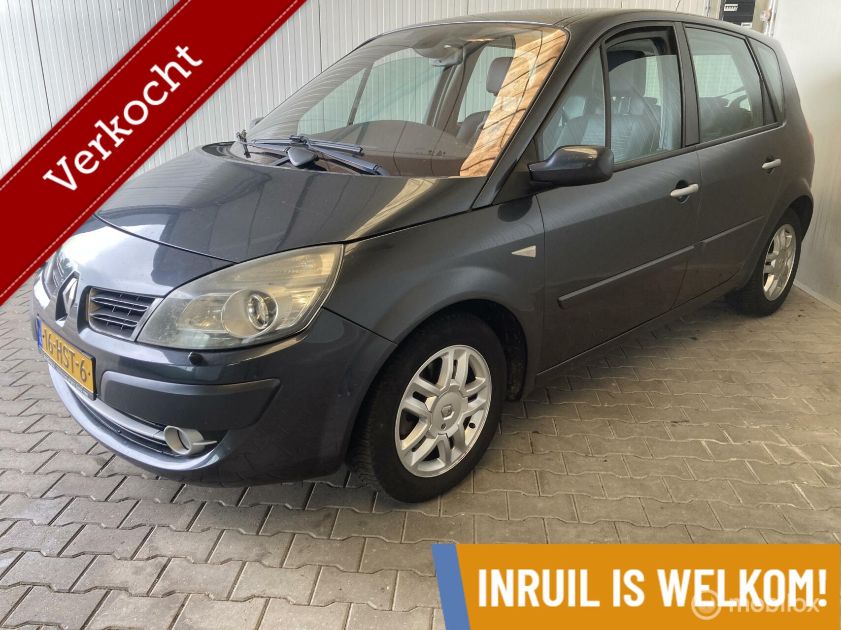 Renault Scenic 2.0-16V Business Line // NIEUWE APK // pano // half leer // 2009 - voorkant