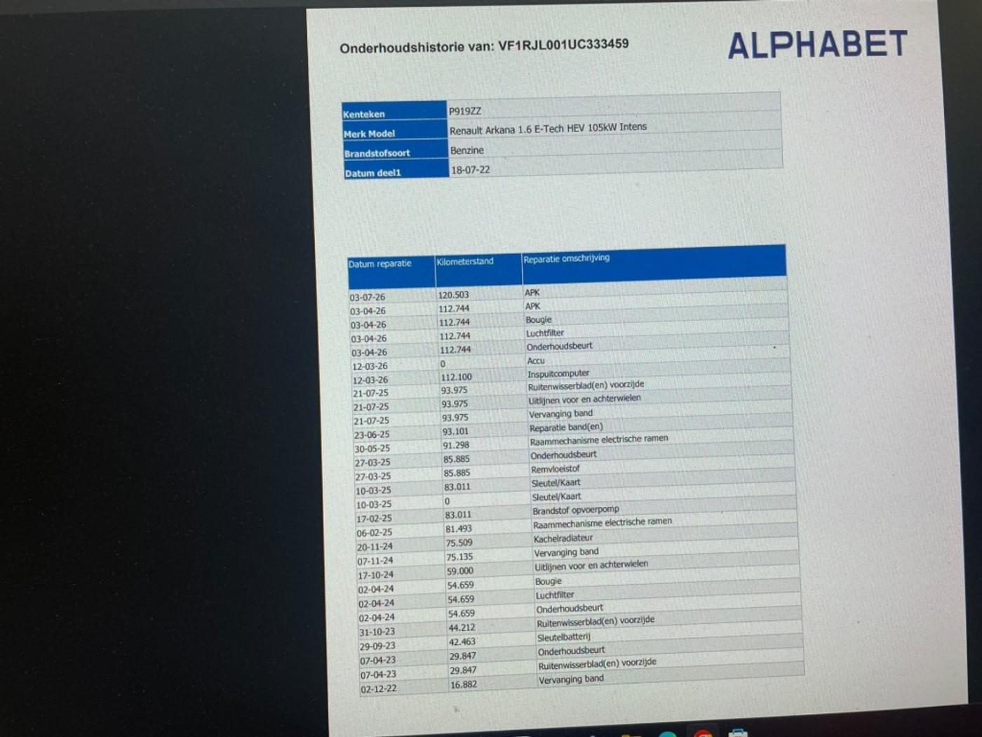 Foto van Renault Arkana E-tech