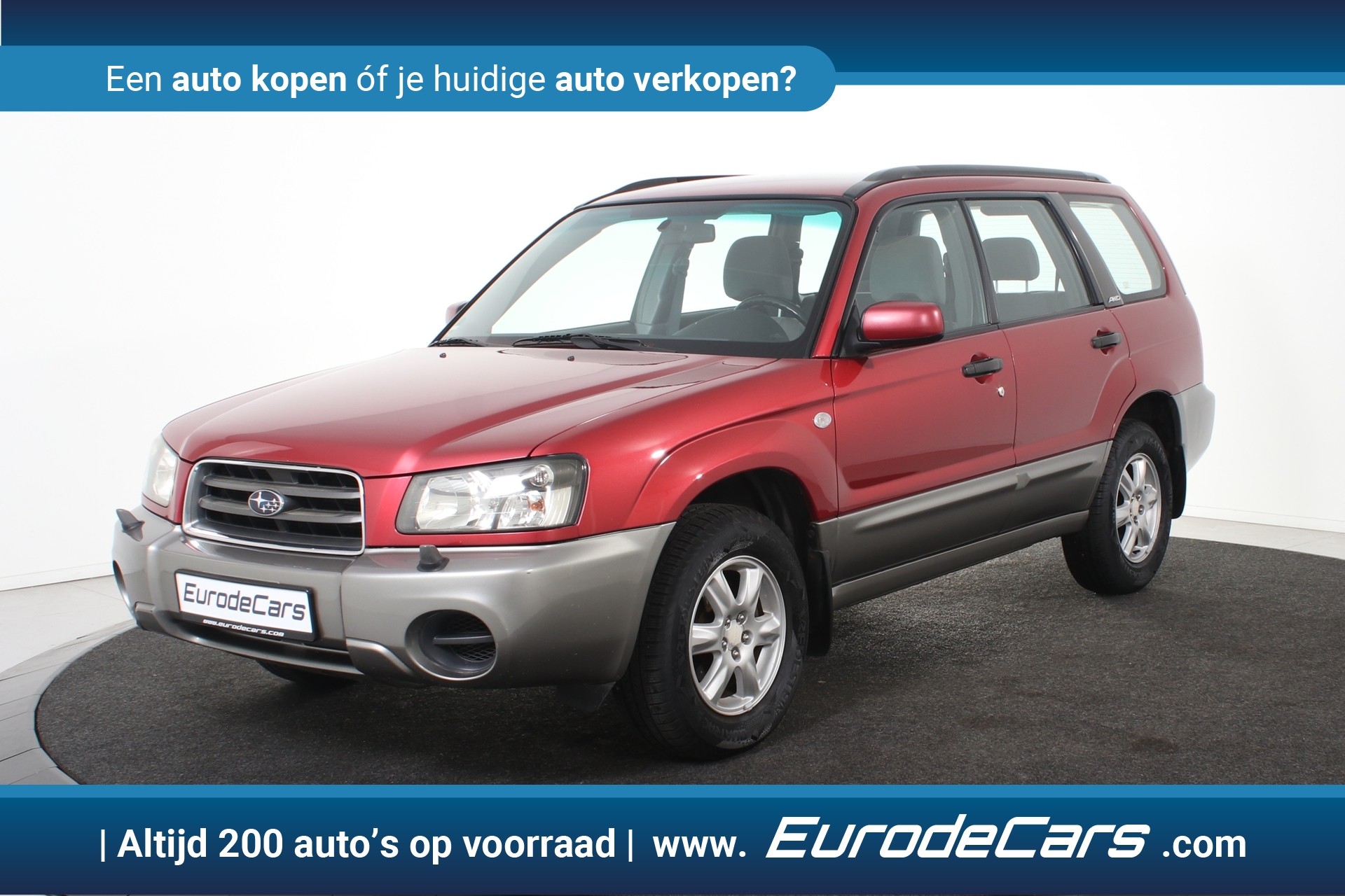 Subaru Forester 2.0 AWD X *Uitzonderlijk nette staat* 2004 - voorkant