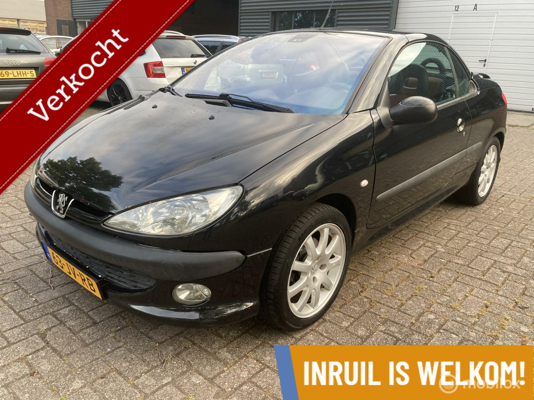 Peugeot 206 CC 2.0-16V// APK// INRUILKOOPJE!!!!!! 2002 - voorkant