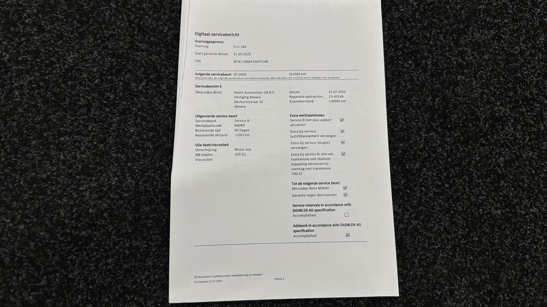 Foto van Mercedes-Benz Cla 180