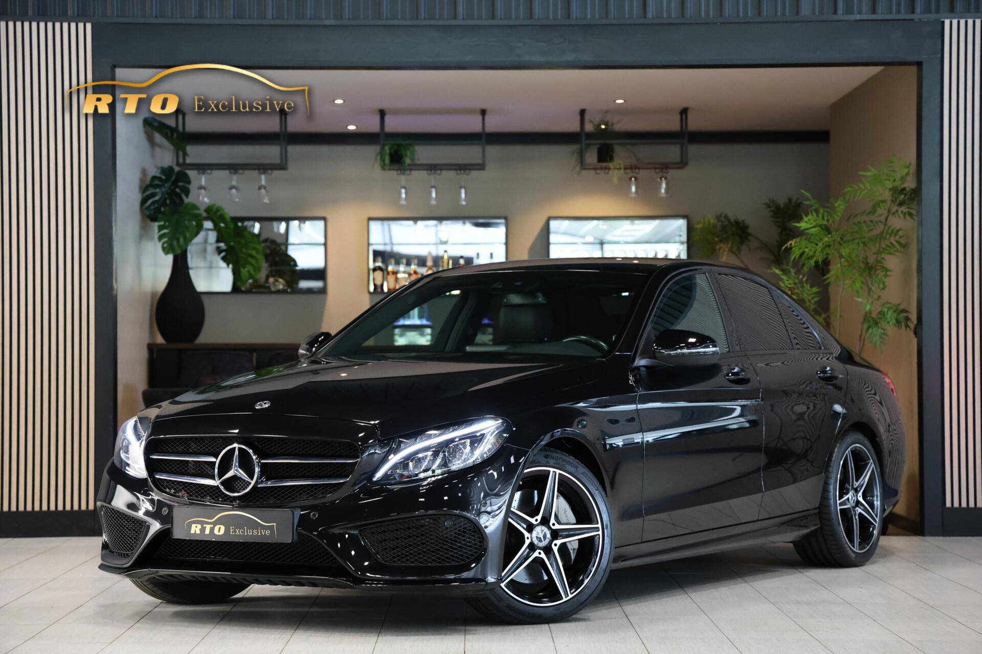 Mercedes-Benz C 350 E 350 e AMG|Luchtvering|Night|Carplay|Leder 2018 - voorkant